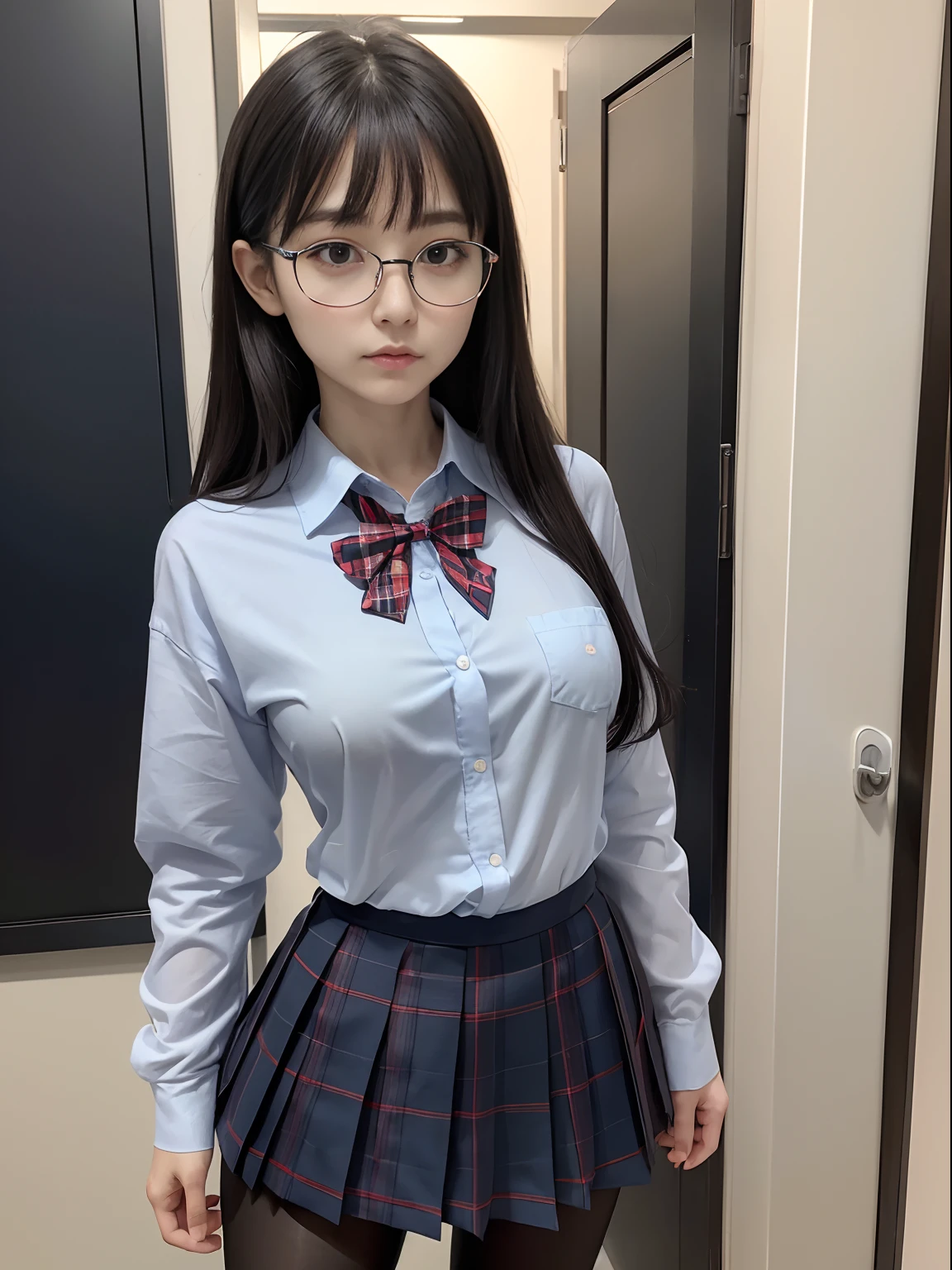 anime girl with glasses holding a tablet computer in her hands, an anime drawing inspired by Ayami Kojima, pixiv, serial art, with glasses, as an anime character, anime moe artstyle, an anime girl, digital anime illustration, anime visual of a cute girl, spectacled, (anime girl), marin kitagawa fanart, !!wearing glasses!!