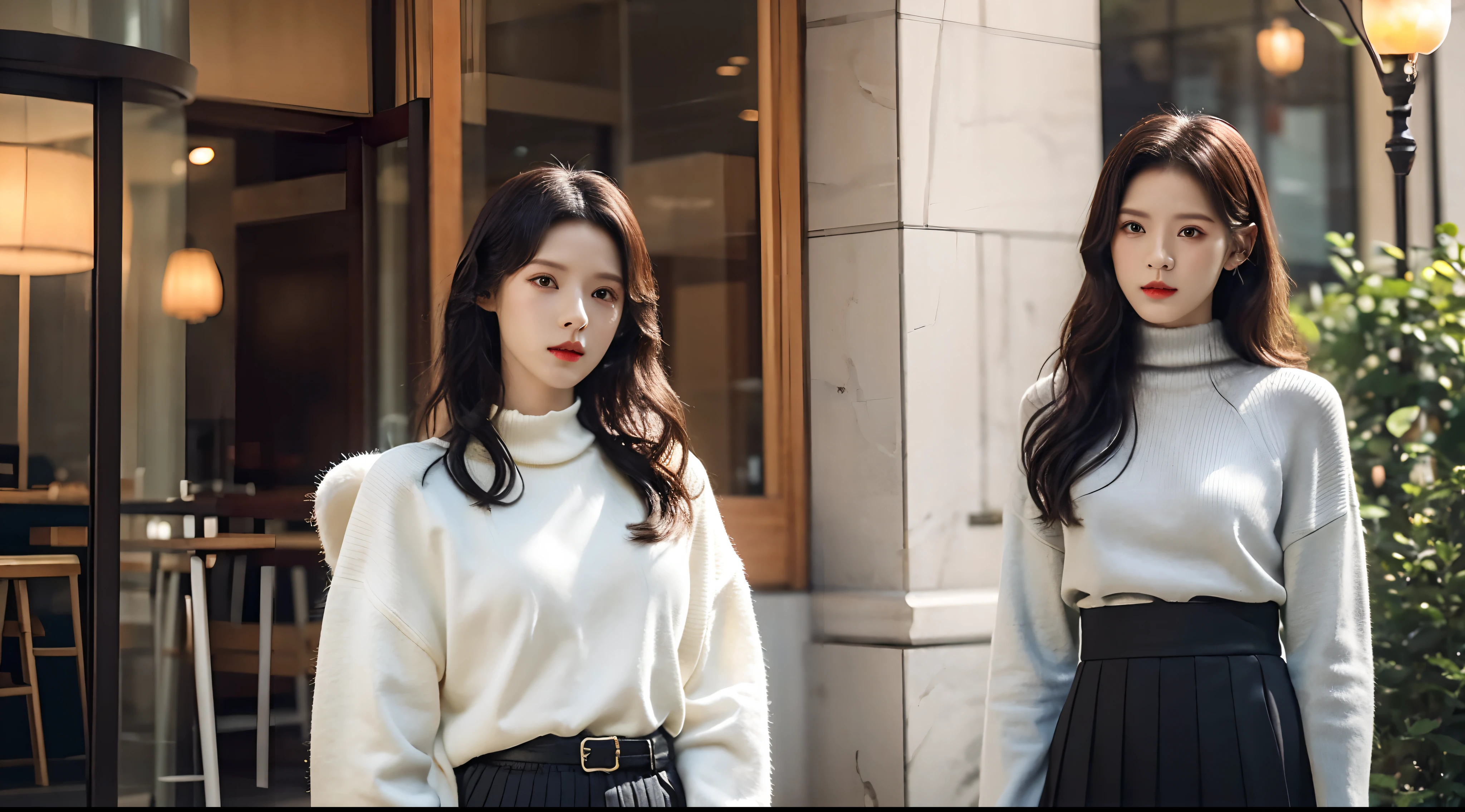 Realiy，8K，超高分辨率，Front light，rays of sunshine，suns，photographed，(the sea，sandbeach，visitor，Iot，sea shell，Kayaking，baiyun)，cotton candy， Female celebrities，long whitr hair，(high-necksweater，long  skirt:1.2)，无袖,Hair_decorations, (Solo,solo person：1.3),，jewelry，sash, Looking_at_peeping at the viewer，tight-fitting，(A half body，中景 the scene is)，Face lighting