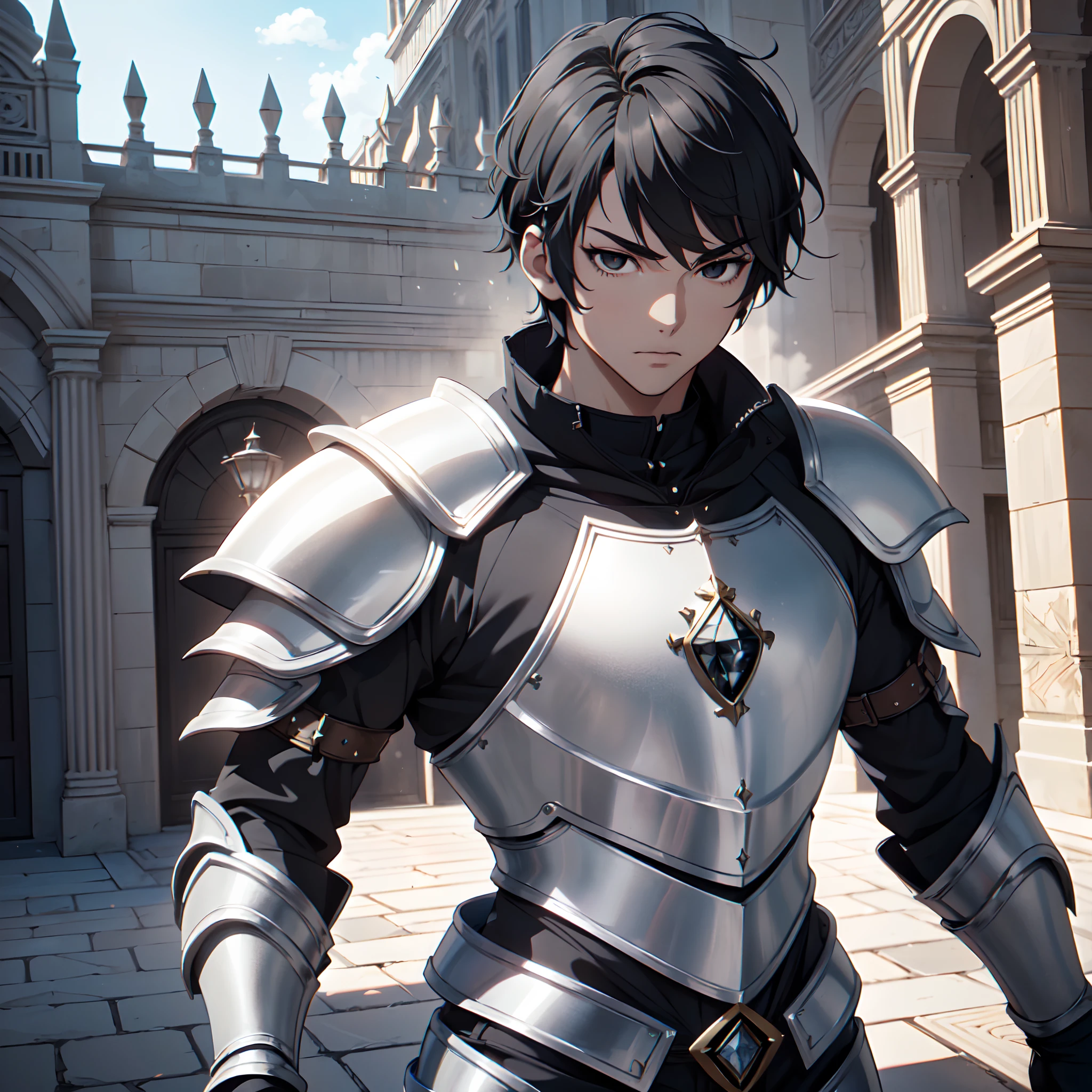 128K Ultra High Definition,
128K Ultra High Quality,
128K Ultra High Resolution,
Best Definition,
Best Quality,
Best Resolution,
Perfectly Detailed,
Perfectly Designed,
Extremely Detailed,
Extremely Designed,
Hyper Detailed,
Hyper Definition,
Hyper Quality,
Hyper Resolution,
Masterpiece,
(((Anime))),
Body Shot,
(((Boy))),
Handsome,
Muscular Body,
(((Black Short Hair))),
(((Black Eyes))),
(((Hyper Detailed & Perfectly Designed White Diamond Armor Plates))),
(((Hyper Detailed & Perfectly Designed Baron Armor))),
(((Inside Of Medieval Royal Palace Background Scenery))),