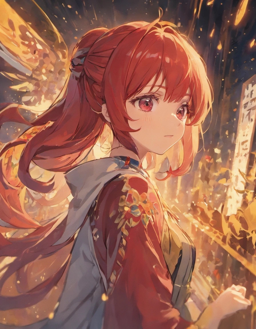 woman, Red hair,
