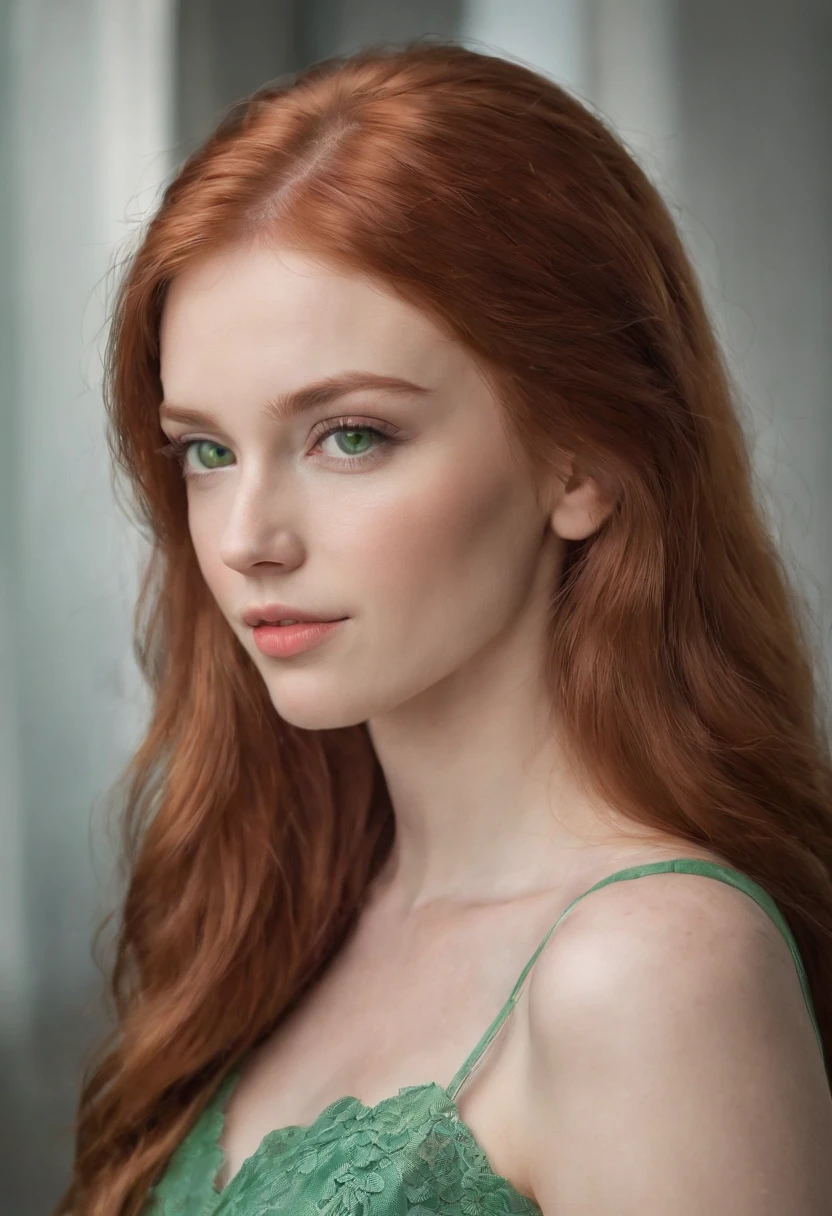 closeup, portrait, Leanna Decker, ((wearing sheer bra)), inside, portrait, kitchen, holding coffee mug, winter fire, eyes open, best quality, full body, by lee jeffries nikon d850 film stock photograph 4 kodak 400 camera f1.6 lens rich colors hyper realistic lifelike texture natural lighting unreal engine trending on artstation cinestill 800, (100mm lens), long hair, red hair
