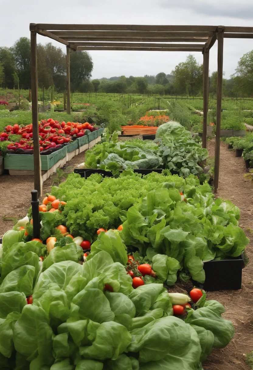 vegetable garden, farms, Kitchen garden, vegetable garden, cultivated, veggies, florals, a plant, 8KUHD, High quality, White background