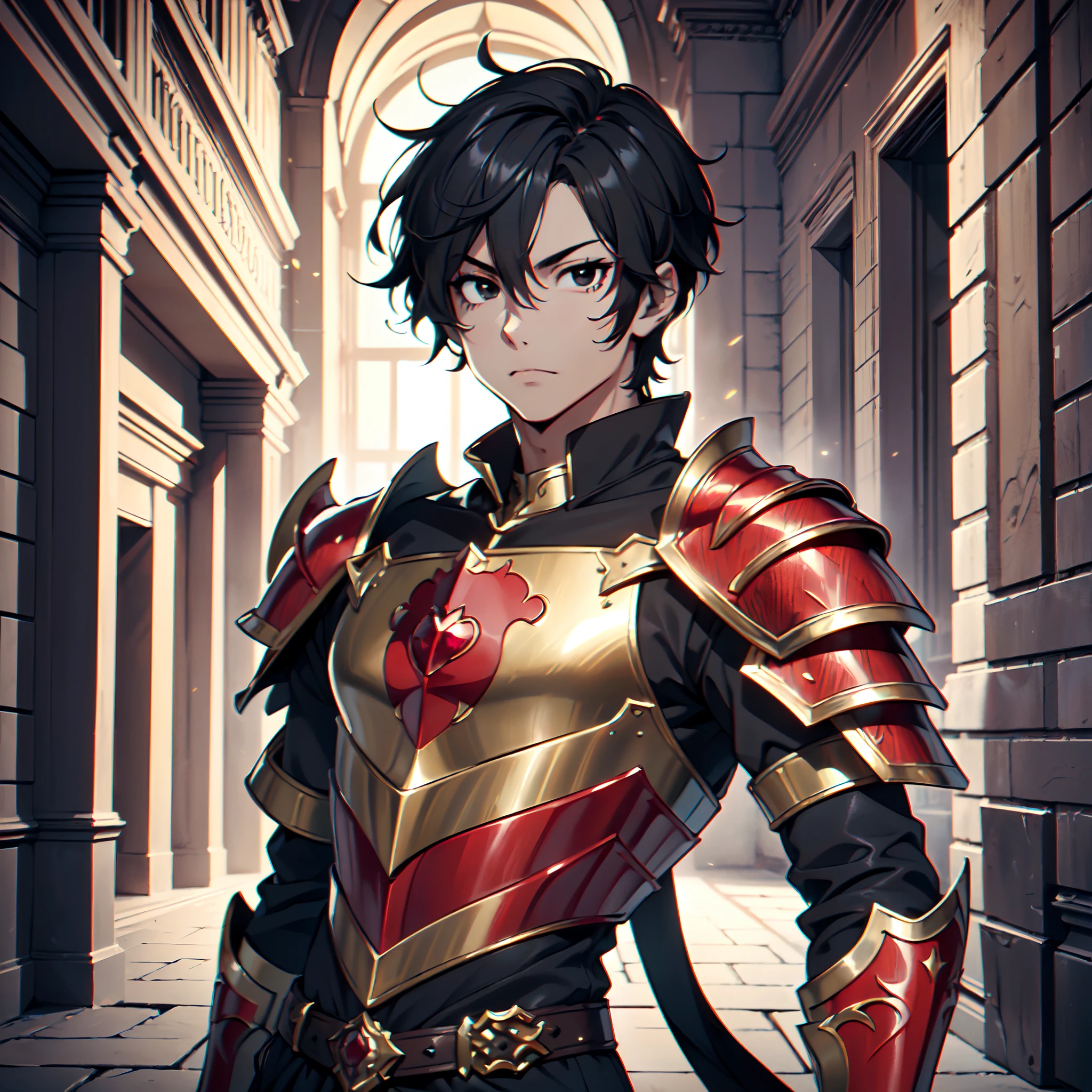 128K Ultra High Definition,
128K Ultra High Quality,
128K Ultra High Resolution,
Best Definition,
Best Quality,
Best Resolution,
Perfectly Detailed,
Perfectly Designed,
Extremely Detailed,
Extremely Designed,
Hyper Detailed,
Hyper Definition,
Hyper Quality,
Hyper Resolution,
Masterpiece,
(((Anime))),
Body Shot,
(((Boy))),
Handsome,
Muscular Body,
(((Black Short Hair))),
(((Black Eyes))),
(((Hyper Detailed & Perfectly Designed Red Ruby Armor Plates))),
(((Hyper Detailed & Perfectly Designed Baron Armor))),
(((Inside Of Medieval Royal Palace Background Scenery))),
