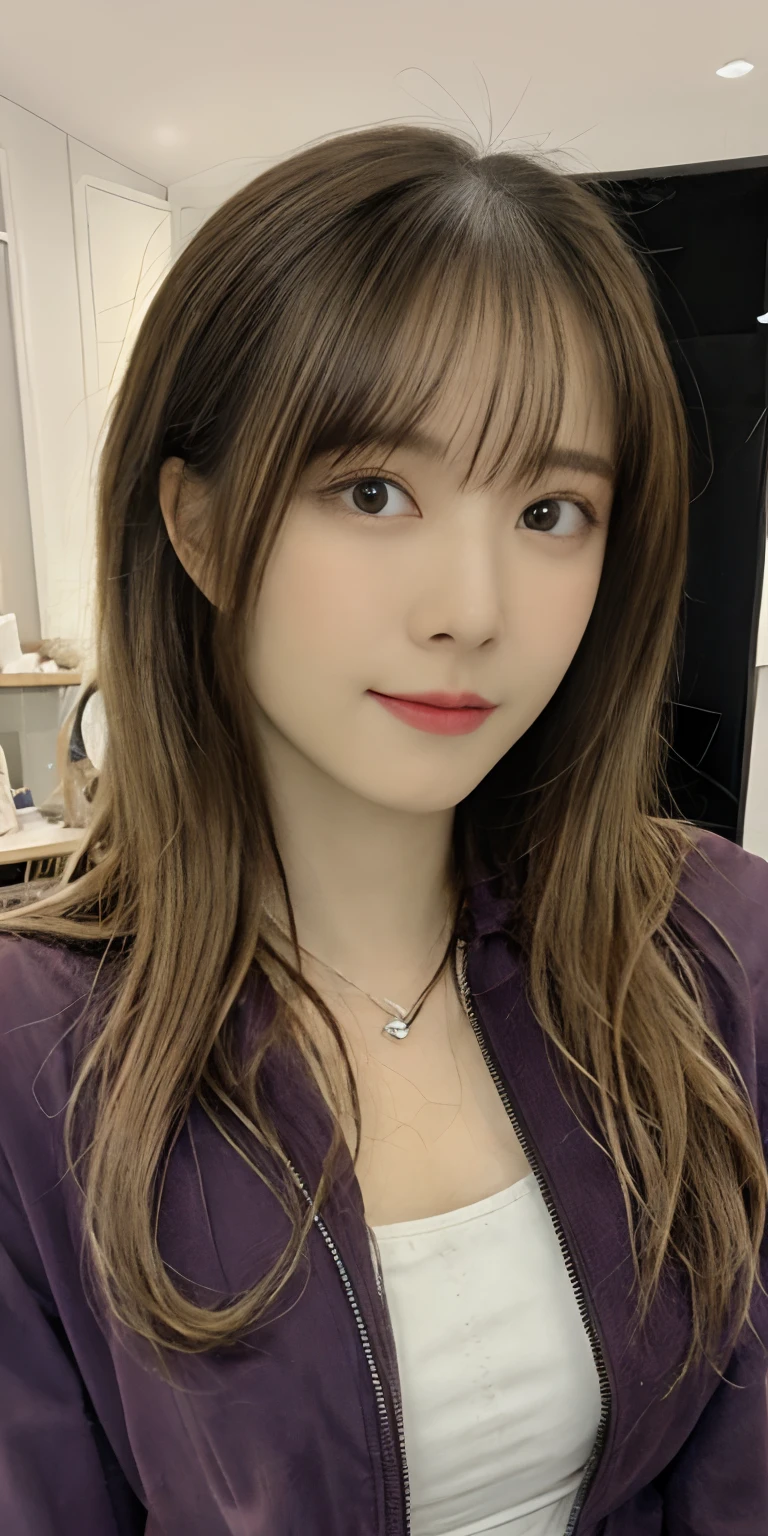 highest quality, shape, Very detailed, finely, High resolution, 8k wallpaper, Perfect dynamic shape, Beautiful and detailed, Summer clothes,Medium Hair,Natural color lip,smile,20-year-old girl、Midnight、Beautiful and elaborate face、Perfect and beautiful face、Slim face and figure,spread your arms wide,Big eyes,Take a photo with your face raised from below your knees、Small face、Beautifully detailed face、Perfect and beautiful double eyelids、Big cleavage、Long, slender legs、One Woman、gravure、Watching the audience、bedroom、full body、Looking into the distance、business suit、Office Casual