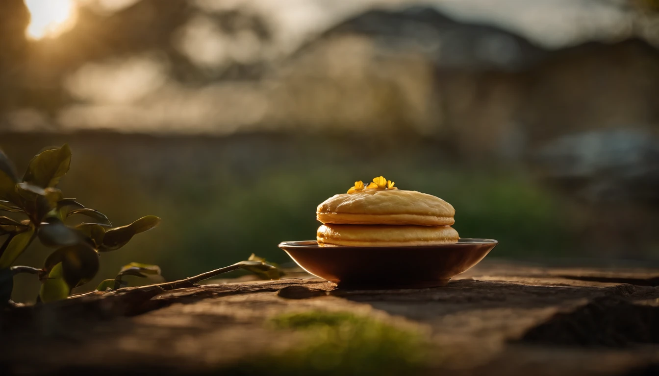 Osmanthus pastry,Early morning daylight,Refreshed