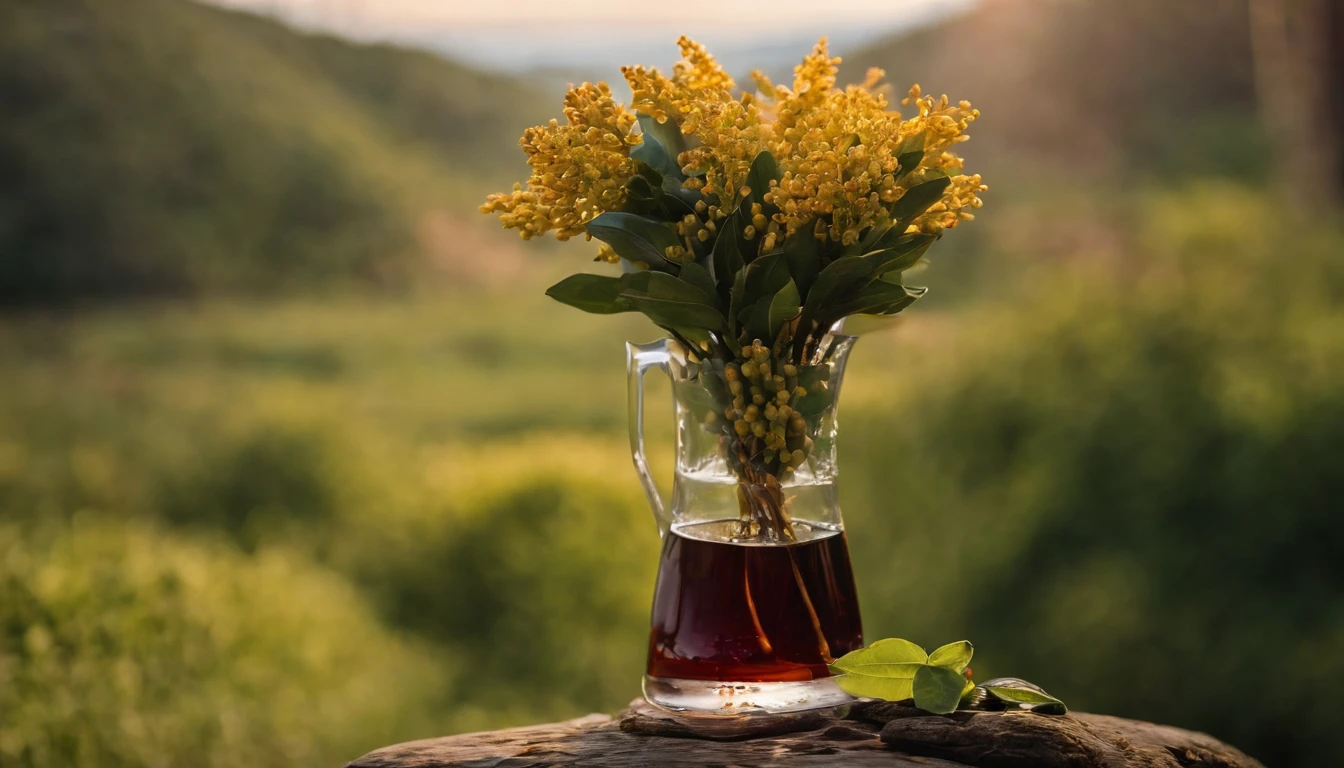 sweet osmanthus,Winemaking,beverage,Early morning daylight,Refreshed,ice cubes,Medium exposure,Laurel branches