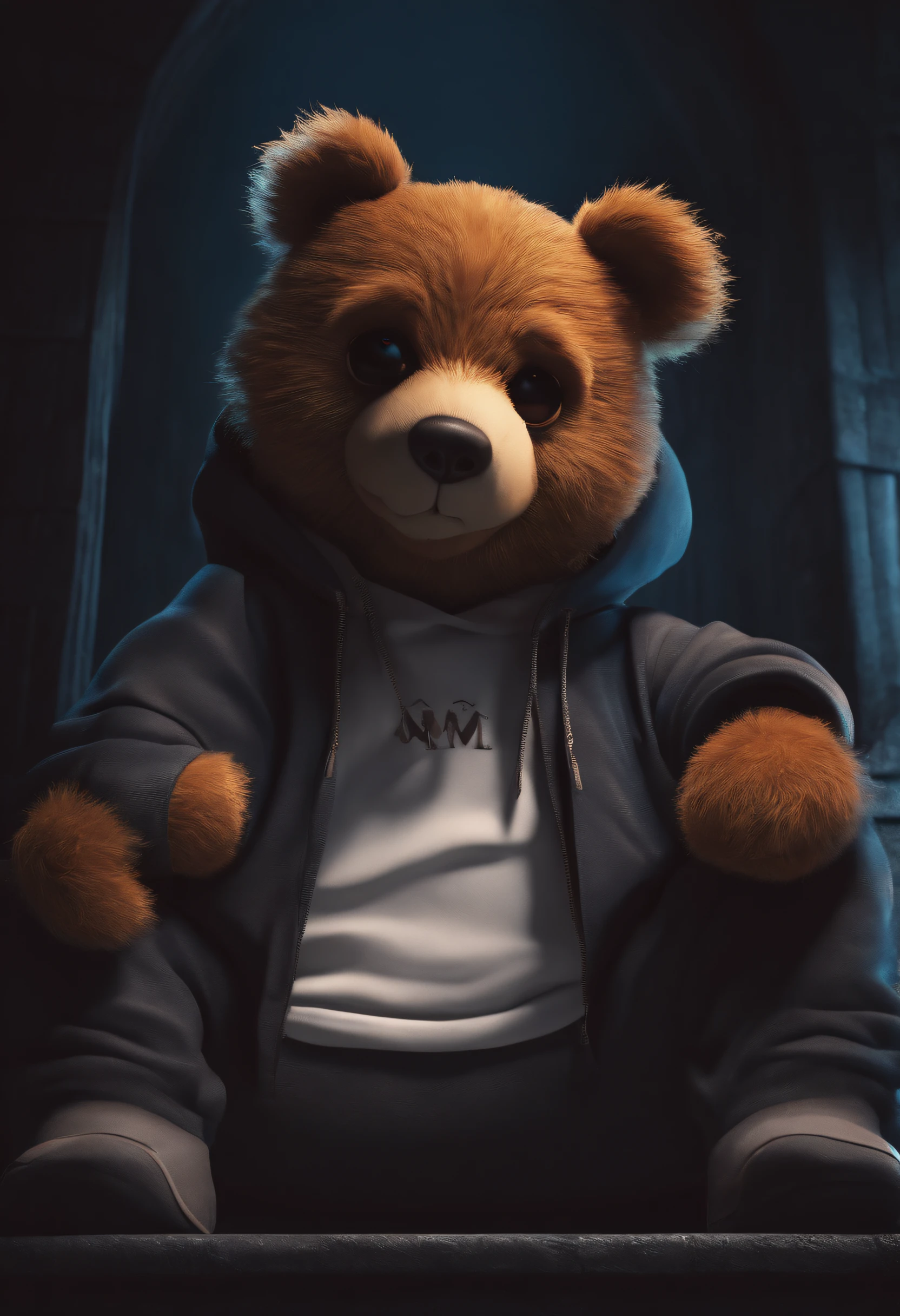 Happy teddy bear smiling --auto --s2