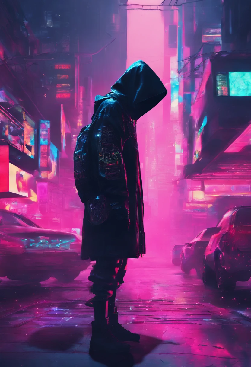 Create an anime-style wallpaper featuring a mysterious female nun with a mask covering her face. Place her in a dimly lit setting with a subtle glow art style. In the background, depict a hauntingly beautiful skeleton figure, adding an eerie yet captivating atmosphere to the artwork.