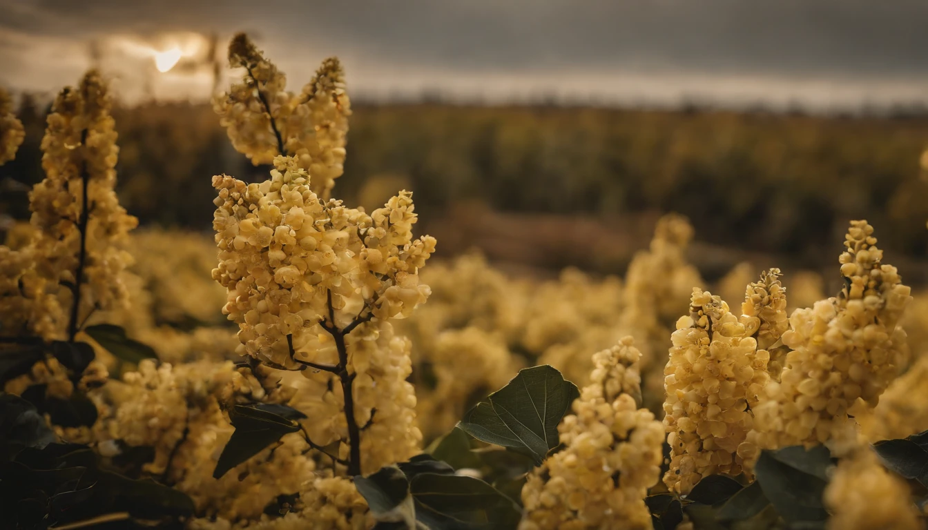 sweet osmanthus,Winemaking，beverage，Early morning daylight，Refreshed，ice cubes，Medium exposure，Laurel branches