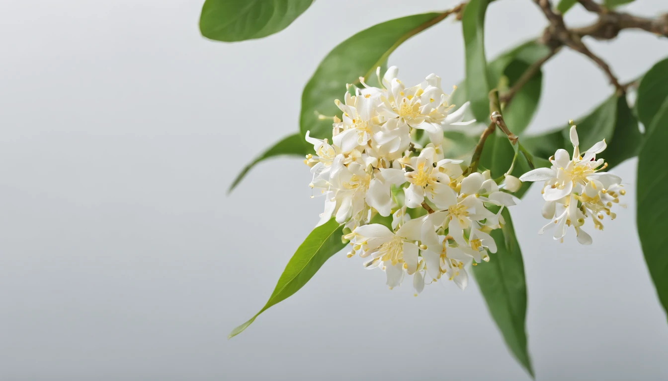 sweet osmanthus,Winemaking,beverage,Early morning daylight,Refreshed,ice cubes,Medium exposure,Laurel branches