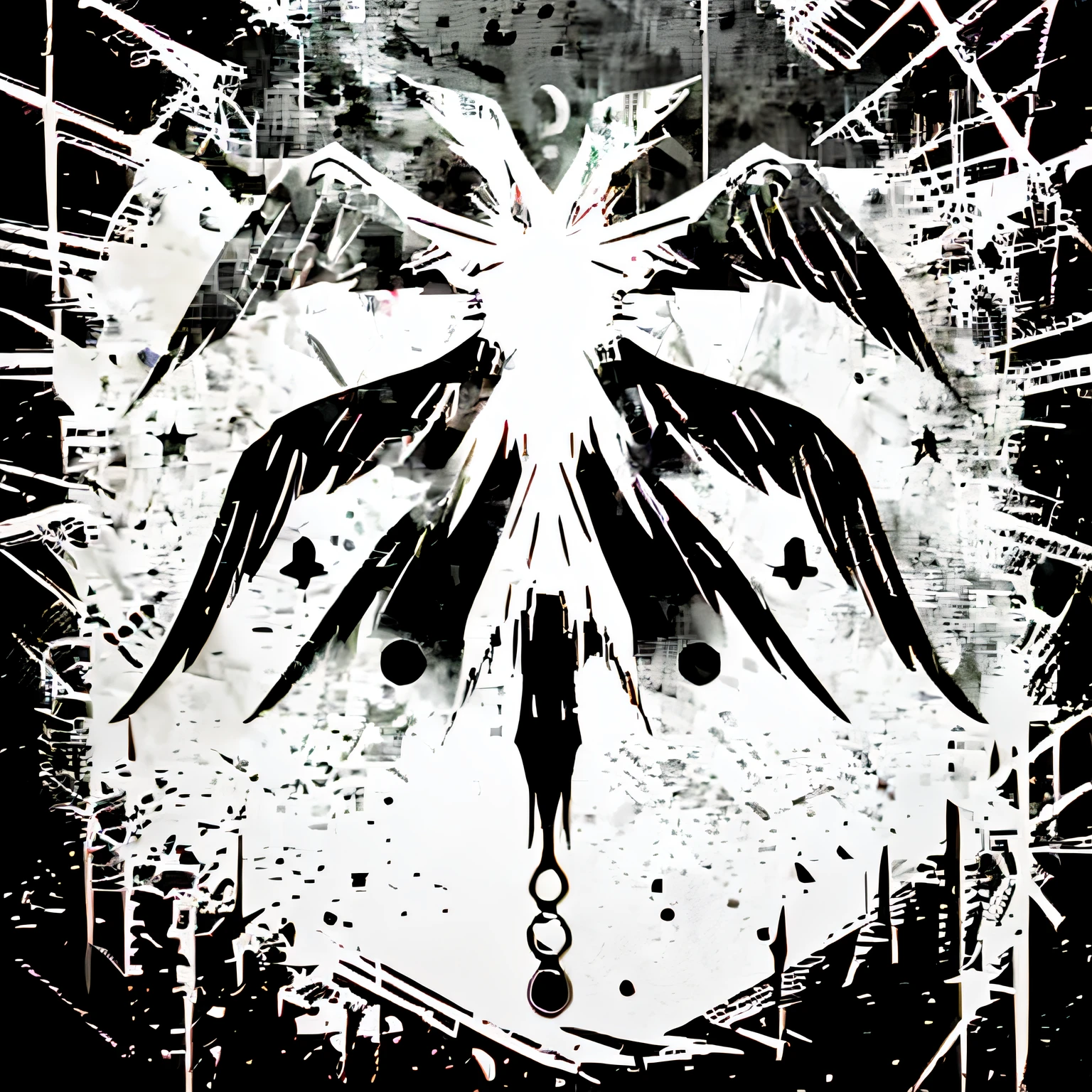 Create a logo without text with this image, horror style.