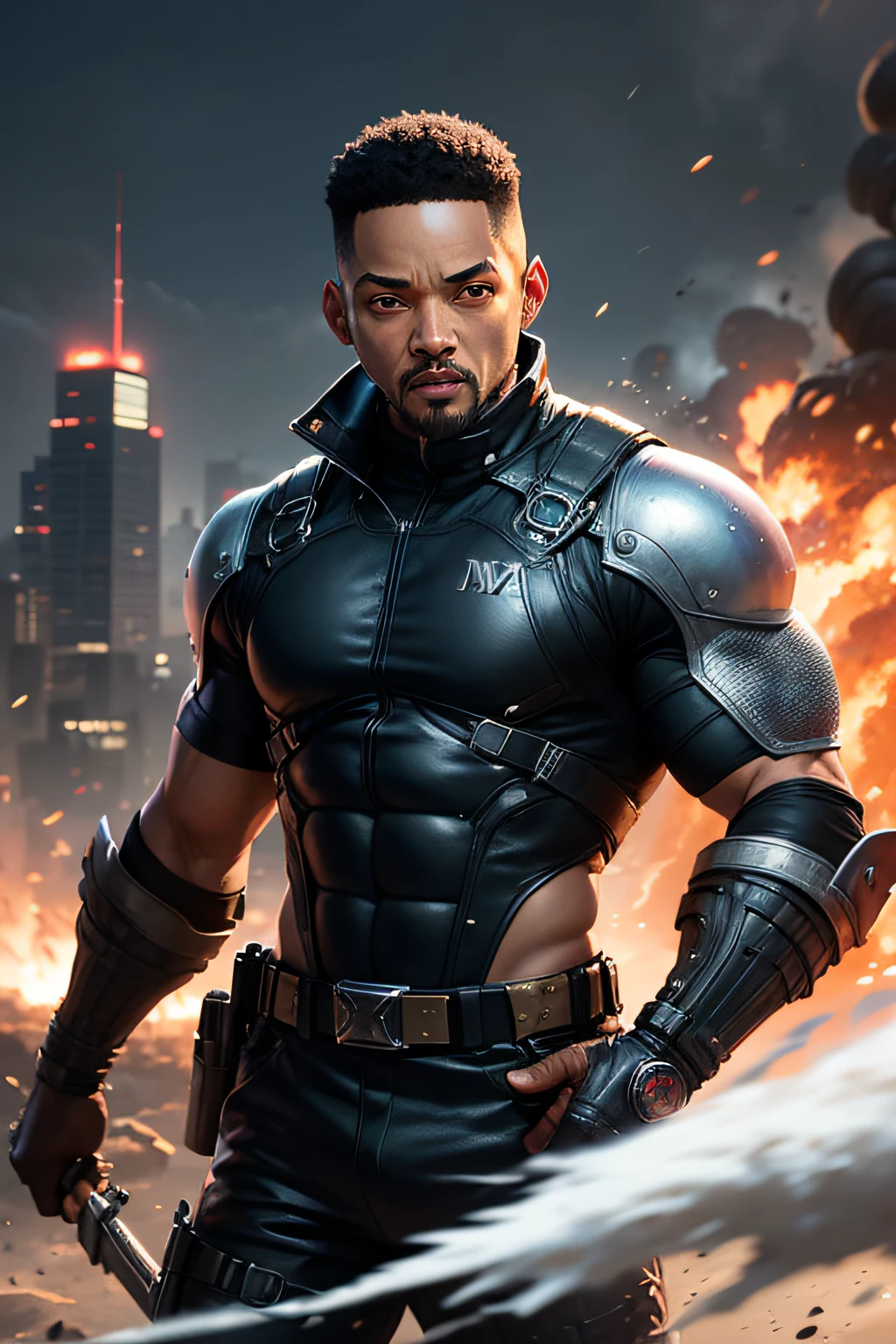 image of Will Smith as a character in an action movie