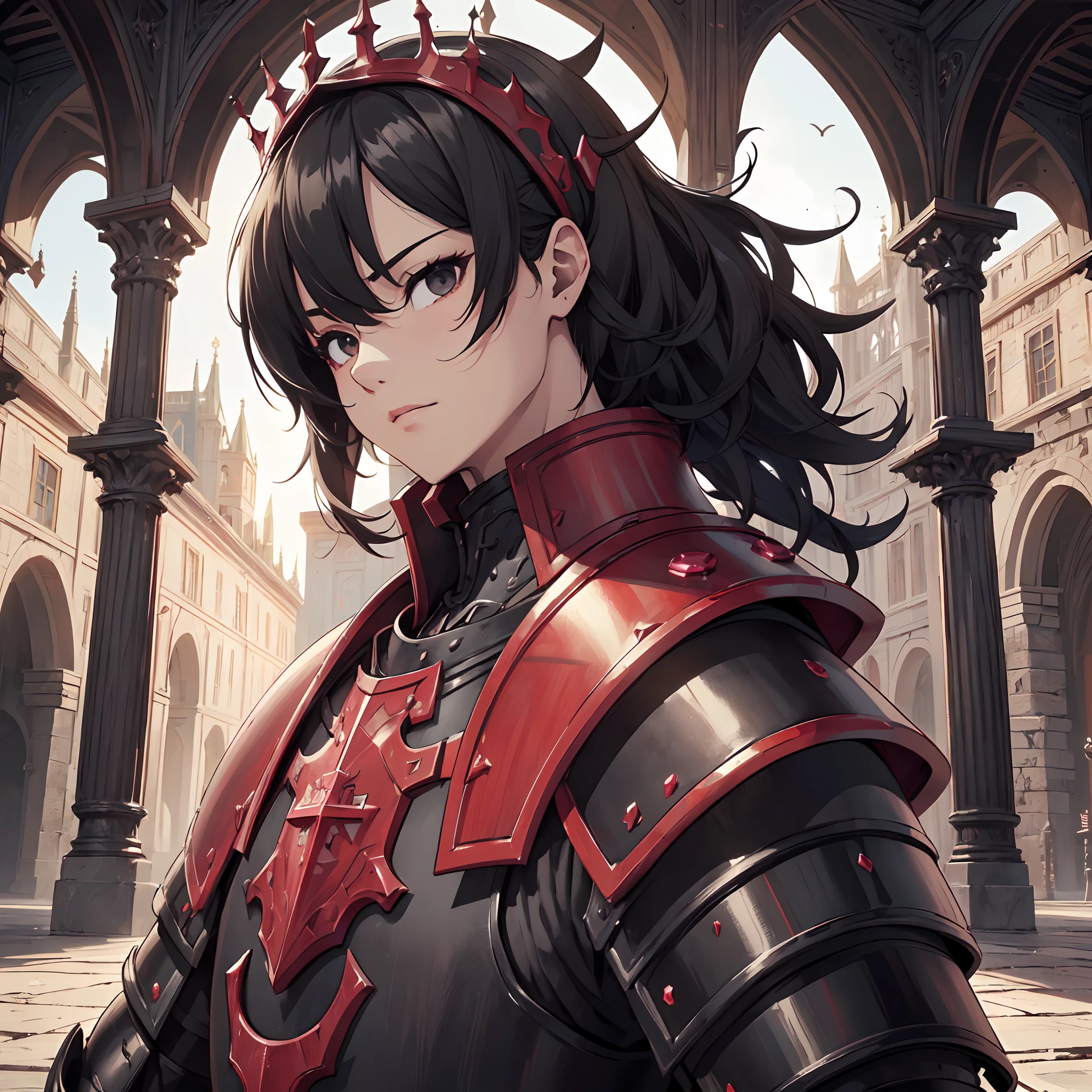 128K Ultra High Definition,
128K Ultra High Quality,
128K Ultra High Resolution,
Best Definition,
Best Quality,
Best Resolution,
Perfectly Detailed,
Perfectly Designed,
Extremely Detailed,
Extremely Designed,
Hyper Detailed,
Hyper Definition,
Hyper Quality,
Hyper Resolution,
Masterpiece,
(((Anime))),
Body Shot,
(((Boy))),
Handsome,
Muscular Body,
(((Black Short Hair))),
(((Black Eyes))),
(((Hyper Detailed & Perfectly Designed Red Ruby Armor Plates))),
(((Hyper Detailed & Perfectly Designed Baron Armor))),
(((Inside Of Medieval Royal Palace Background Scenery))),