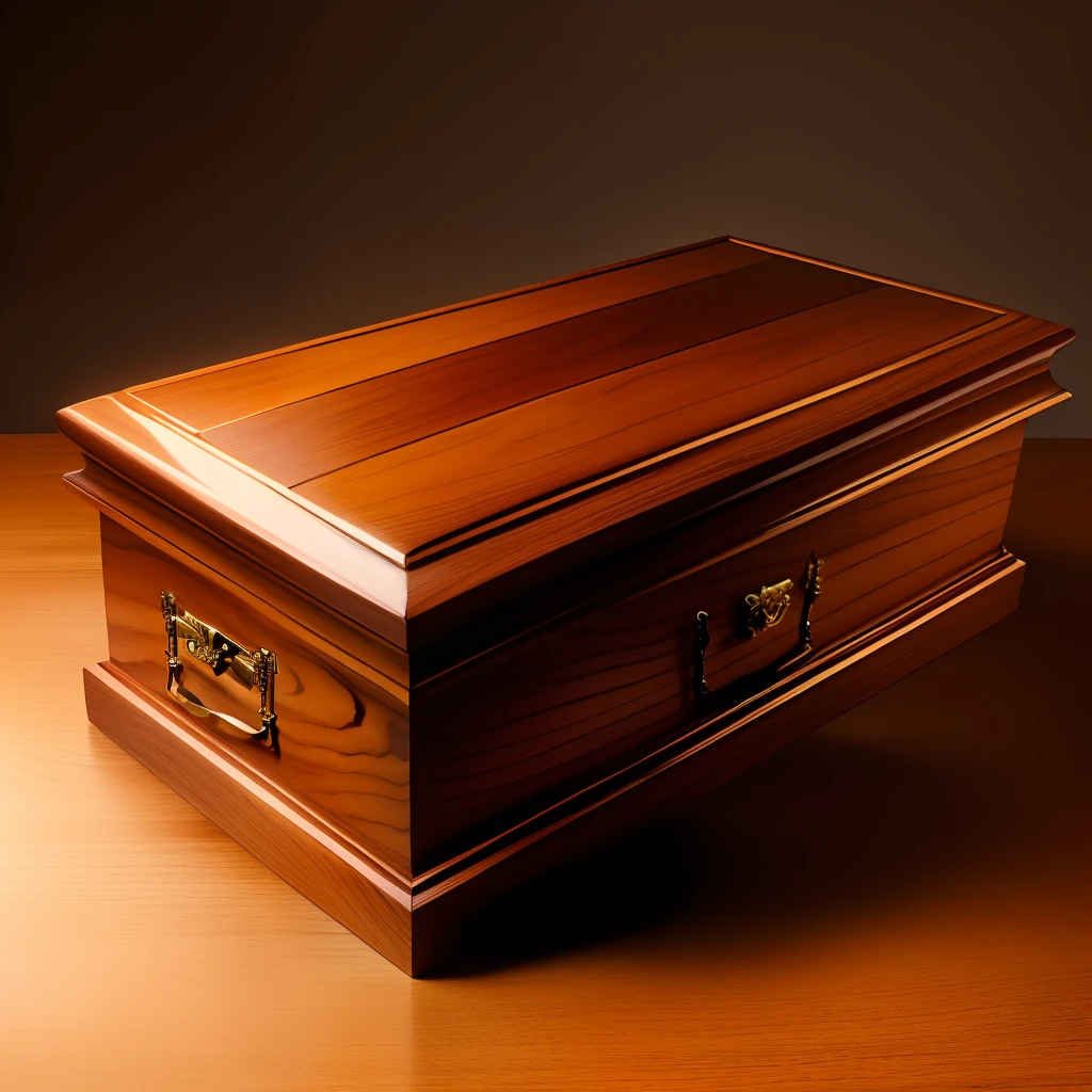 Small wooden coffin to bury bird