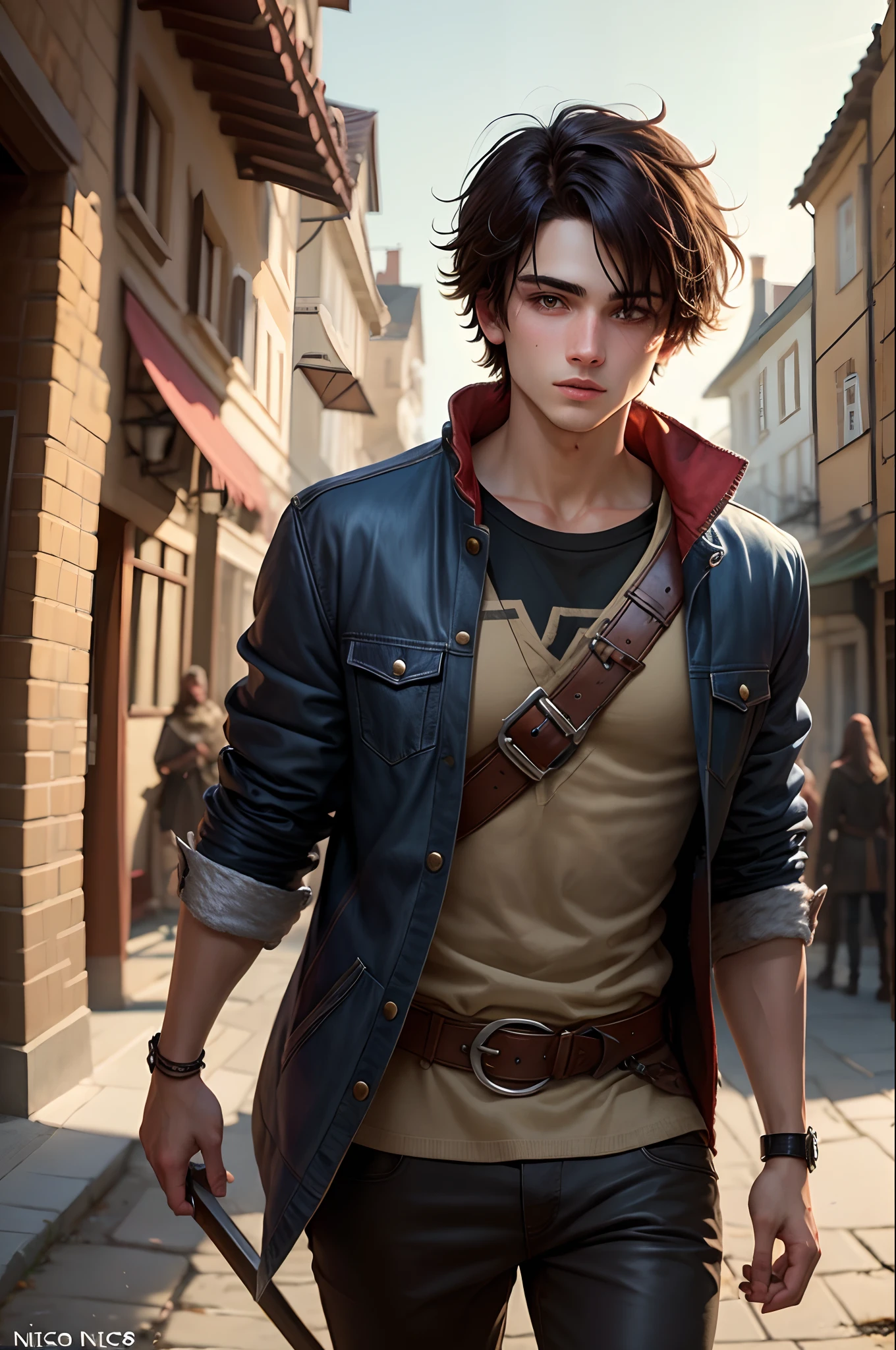 nico di angelo as a Viking