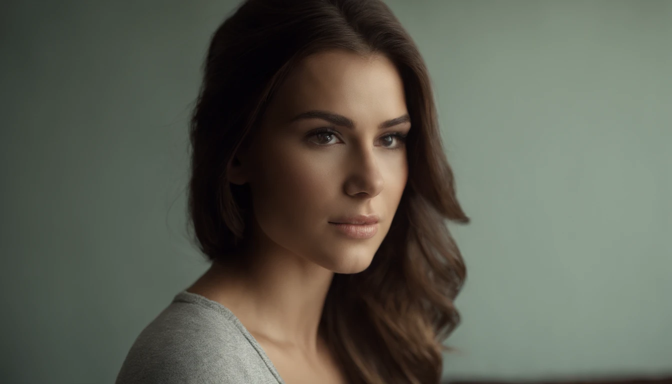 (Close-up, 20yr old,Female brunette hair,Back line,Sports short-sleeved clothes), ((Only the back is visible)),Ultra photo realsisim ,Lifelike texture, Dramatic lighting , cine still 800