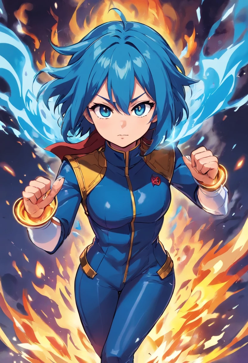 Claro, here is a description of a female version of Dabi, the villain of Boku no Hero Academia:
Nome: Davina
Appearance:
Davina is a woman of average height, com longos cabelos negros que caem em cascata por suas costas, often tied up in a messy ponytail. His eyes are piercing and intense blue, standing out against pale skin. She has a lean physique, but athletic, with a series of mysterious burns covering much of his body.
Traje:
Davina wears a villain costume that retains the essence of Dabi's original look, mas com um toque feminino. Ela usa uma jaqueta de couro preto desbotado, with torn sleeves and decorated with silver insignia. Por baixo da jaqueta, usa uma blusa de gola alta preta que cobre sua pele queimada. She also wears tight pants and black leather boots that reach down to the knee.
Personalidade:
Assim como Dabi, Davina is enigmatic and has a dark personality. She's incredibly smart and strategic., able to devise complex plans to achieve their goals. She is impulsive and not afraid to face challenges head-on. Despite its intimidating appearance, Davina is a lonely person and carries the weight of her painful past.
Quirk (Poder):
Davina possui um Quirk chamado "Icy Flames". It can create and control icy blue flames that burn at extremely low temperatures. These flames not only cause physical damage, but they also freeze everything they touch. Ela usa suas habilidades para criar barreiras de gelo, atacar seus inimigos e criar uma aura de frieza ao seu redor.
Background Story:
Davina's backstory is a mystery, assim como a de Dabi. She hides her real name and history, mantendo seu passado em segredo. It is known that she has a complicated relationship with the League of Villains and seems to have a personal interest in challenging prominent heroes, assim como Dabi.
Davina is a formidable and mysterious villain, whose appearance leaves both heroes and villains in Aler