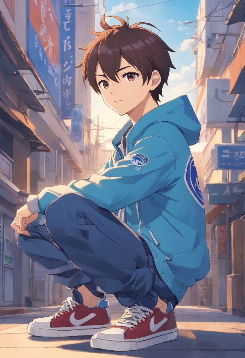 Certainly, here's a description of Subaru Natsuki from the anime "Re:Zero - Starting Life in Another World":

Name: Subaru Natsuki

Appearance:
Subaru is a young man with a slightly above-average height and an average build. He has short, messy black hair and brown eyes. His attire typically consists of a tracksuit jacket, jeans, and sneakers. Subaru's casual appearance contrasts with the fantastical and often dangerous world he finds himself in.

Personality:
Subaru is known for his outgoing and somewhat brash personality. He's a bit of a goofball, often making sarcastic remarks and trying to maintain a carefree attitude even in dire situations. Despite this, he has a strong sense of justice and a desire to help those in need. Subaru is also quite resourceful, often using his wit and determination to overcome challenges. His defining trait, however, is his unwavering determination to save his friends and loved ones, even if it means facing repeated hardships and death.