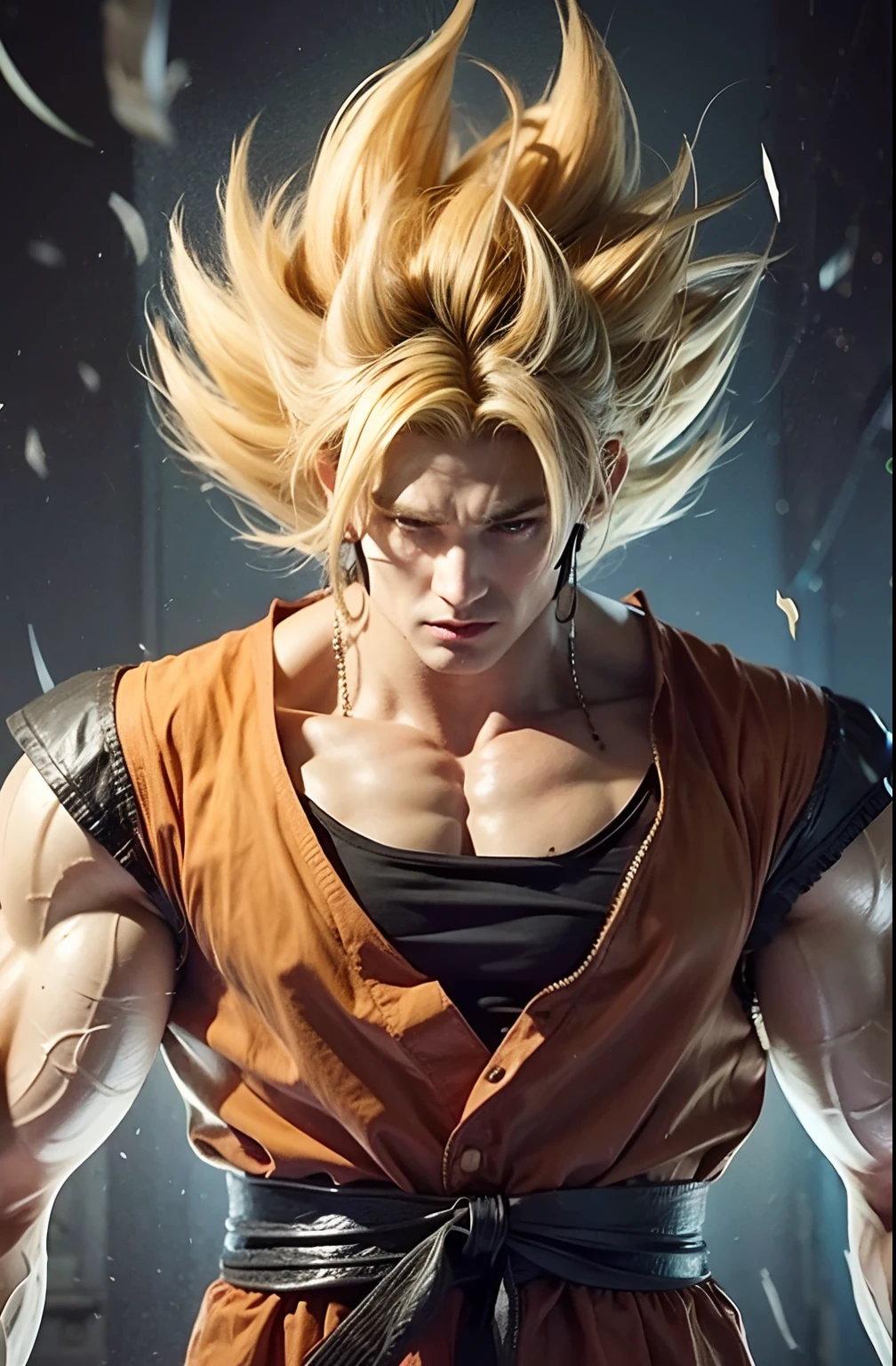 guy, muscle, blond hair