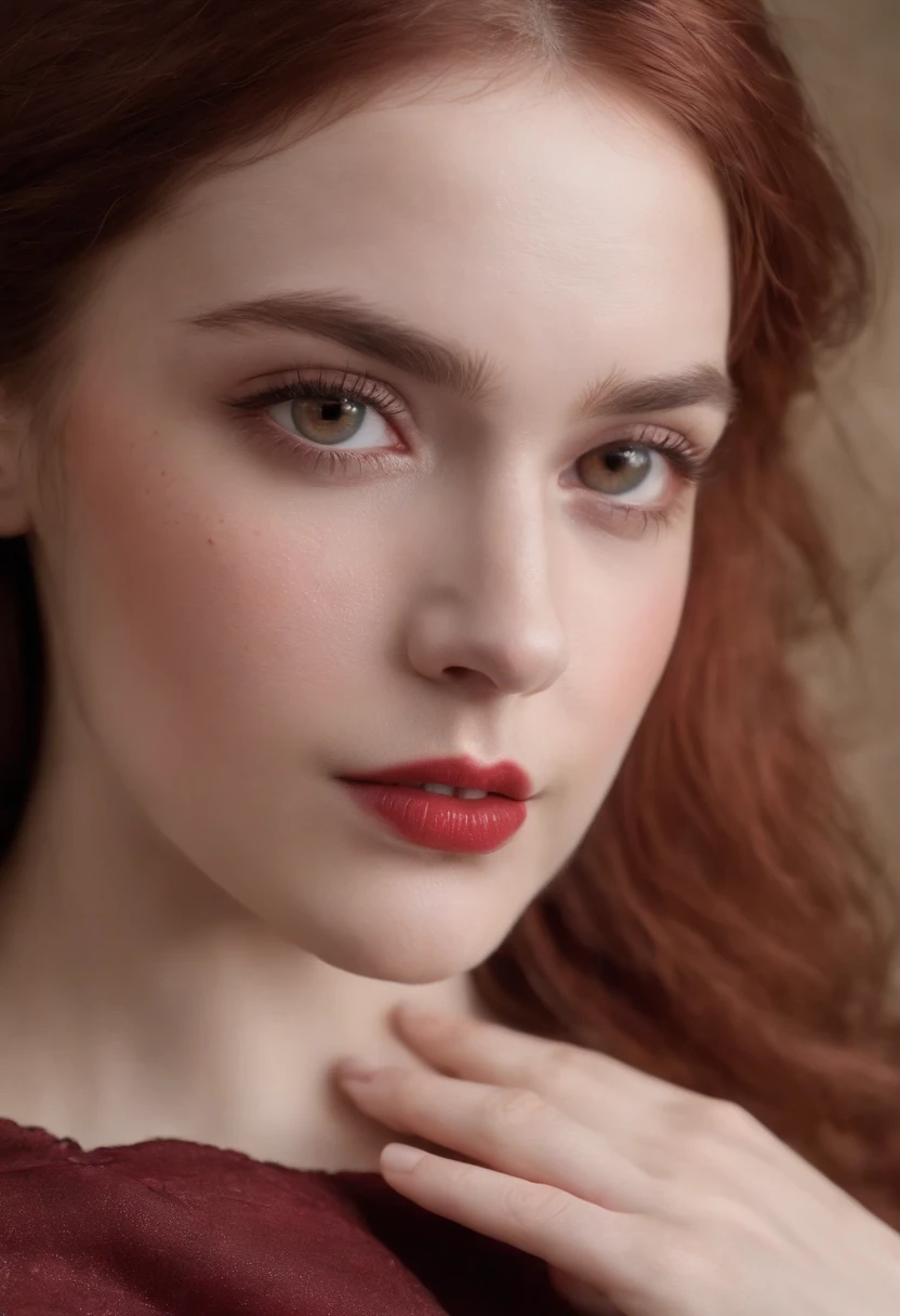 (((A deep reddish wound runs through his left cheek))) teint clair, woman about 19 years old, cheveux blancs naturels, Yeux verts distinctifs, Wearing kohl, mince et gracieux, beau, Candlelight in a medieval setting, Mise au point ultra nette, Realistic shooting, Medieval women's clothing, Tetradic colors (cicatrice:1.4)