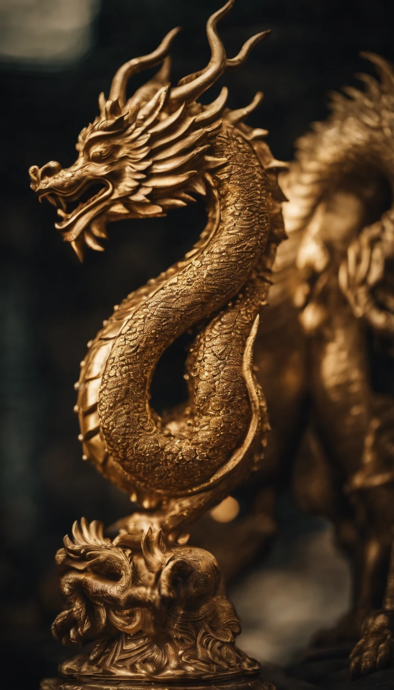 Golden Dragon Carrying Good Luck