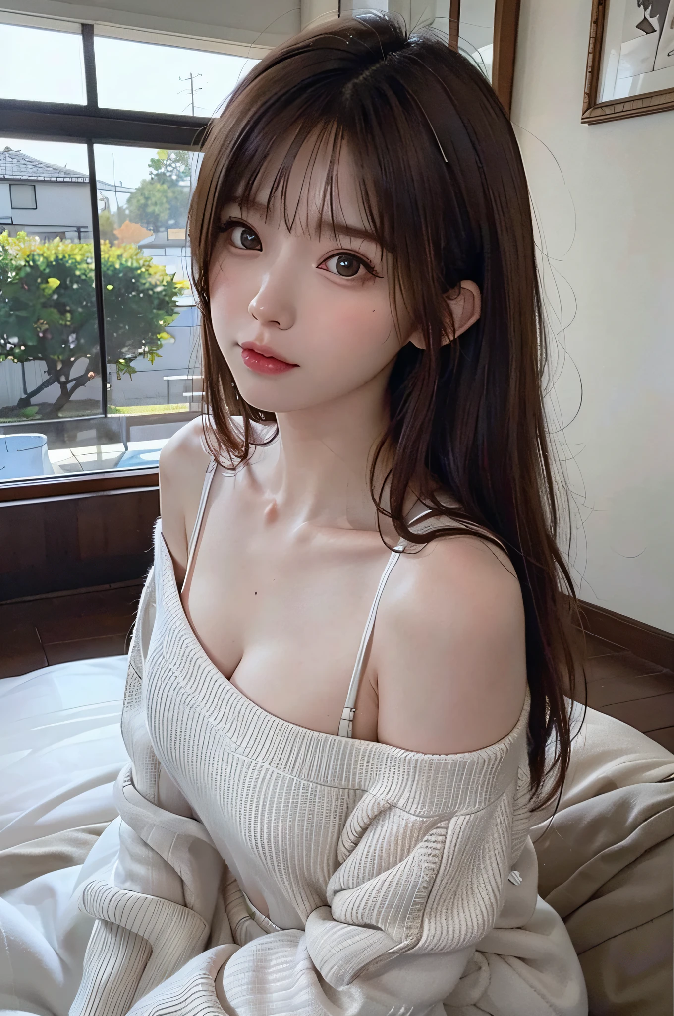 (8K, Best Quality, Masterpiece: 1.2), (Realistic, Realistic, Photo Realistic: 1.37), Ultra-detailed,
Beautiful and delicate eyes, beautiful and delicate nose, no clothes, no cover, big breasts