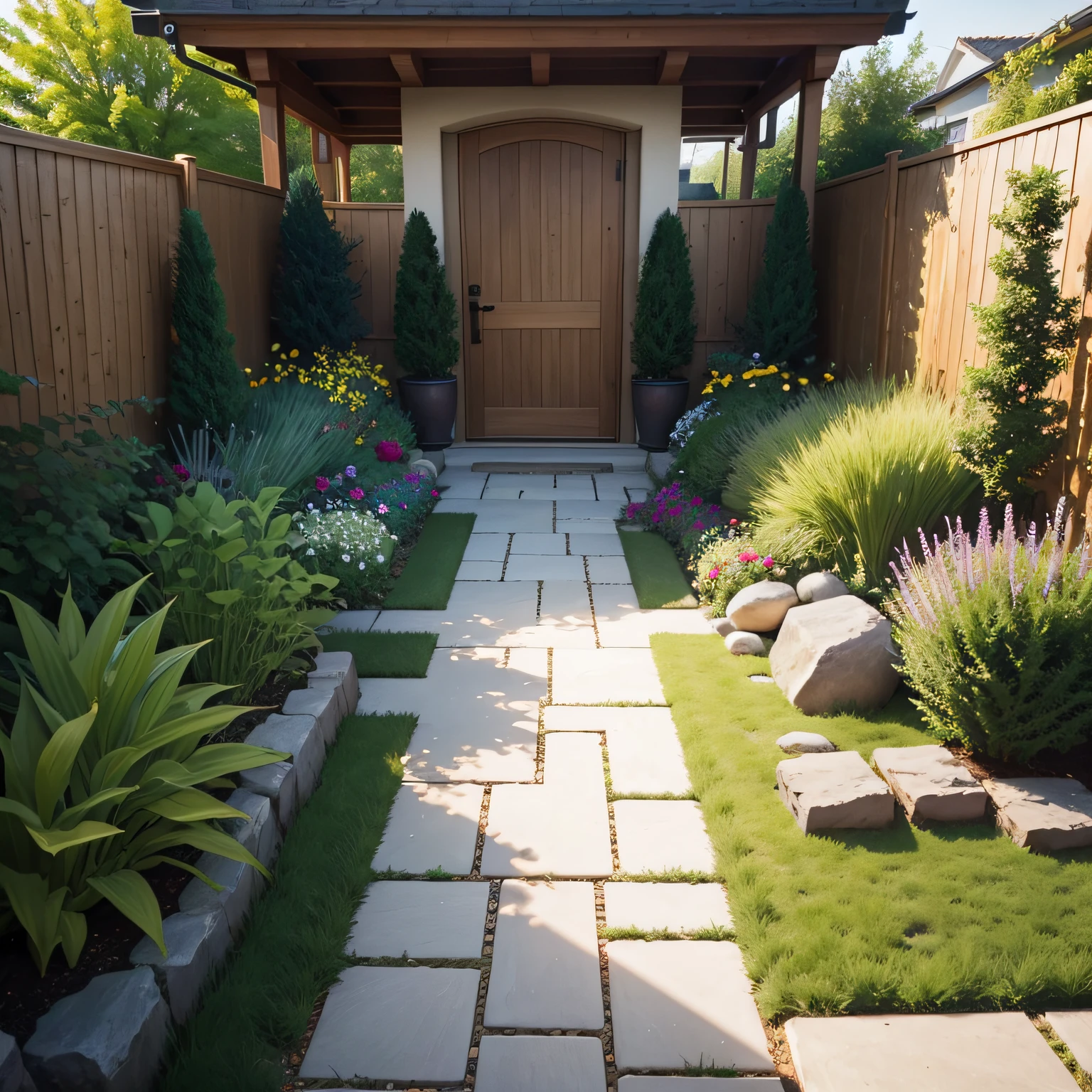 Informal garden with Adding Personality