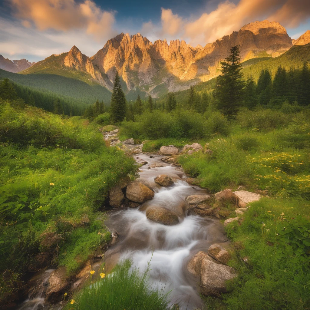 Magnificent view,Forest mountain landscape photography,Nature.