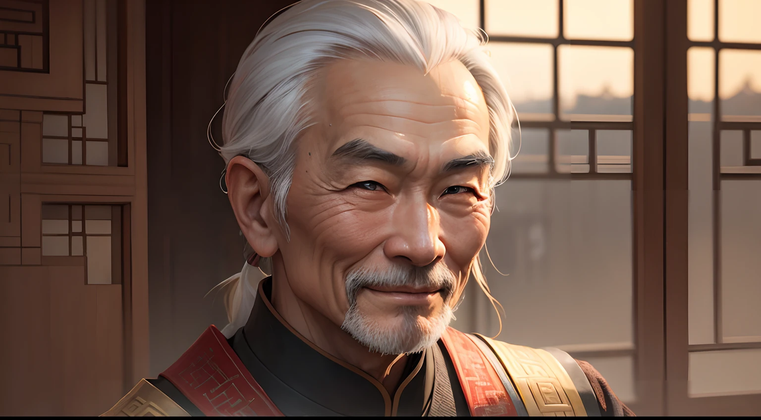 Master Yen's a old Chinese man gentle smile