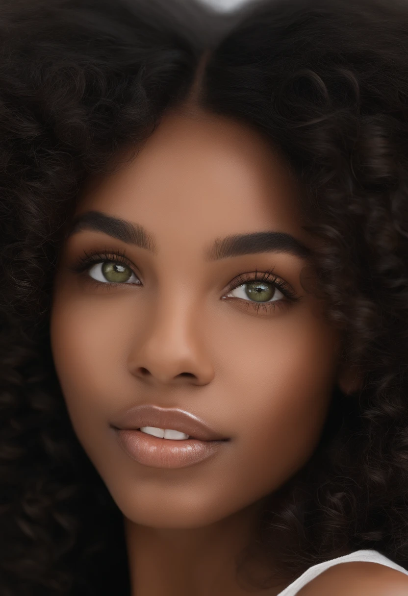 "Ultra-realistic image of a beautiful 19-year-old African-American girl, ,Caramel peel, corps parfait, Prendre un selfie dans la salle de bain avec son iPhone 14, maigre, Taille ultra-fine, cheveux noirs, African short curly hair , piercing green eyes.hyper-realistic，anatomie correcte，Facial features are carefully represented，Boucles gratuites, black curly hair, (Short, curly black hair), Long curly long wild black hair, cheveux multiversaux,  Short, curly black hair, black curly hair, Boucles, wavy hair spread out, Boucles baroques, boucles, Curly,Texture des cheveux, Curly bang,skin sharpness.