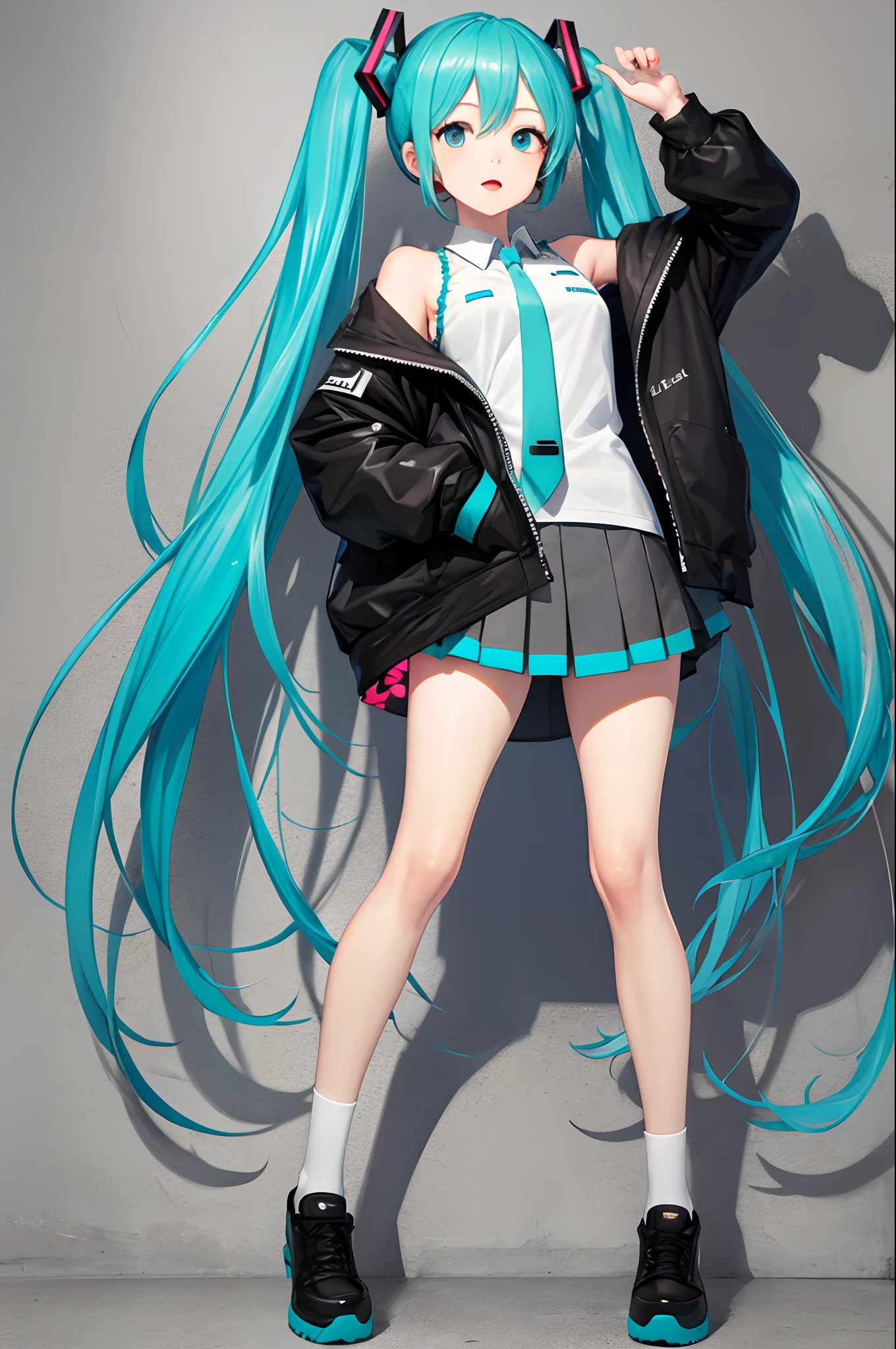 Hatsune miku , full body , body