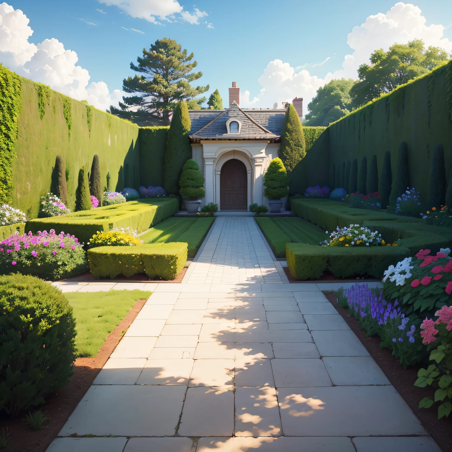 Breezeblock garden border with breezeblock garden border is now beautifully decorated