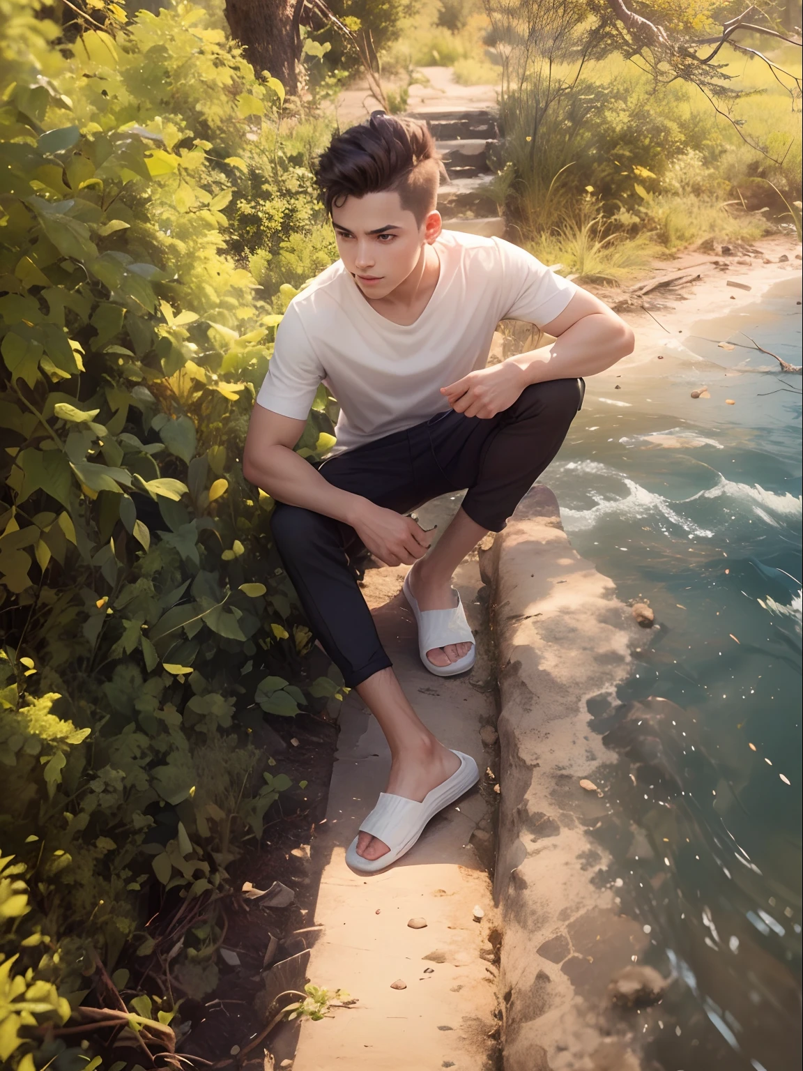 sad boy 8k ultra hd wallpaper handsome boy change background handsome realistic face male handsome boy sad boy blue dark sky night view realistic face star's in sky rain drops