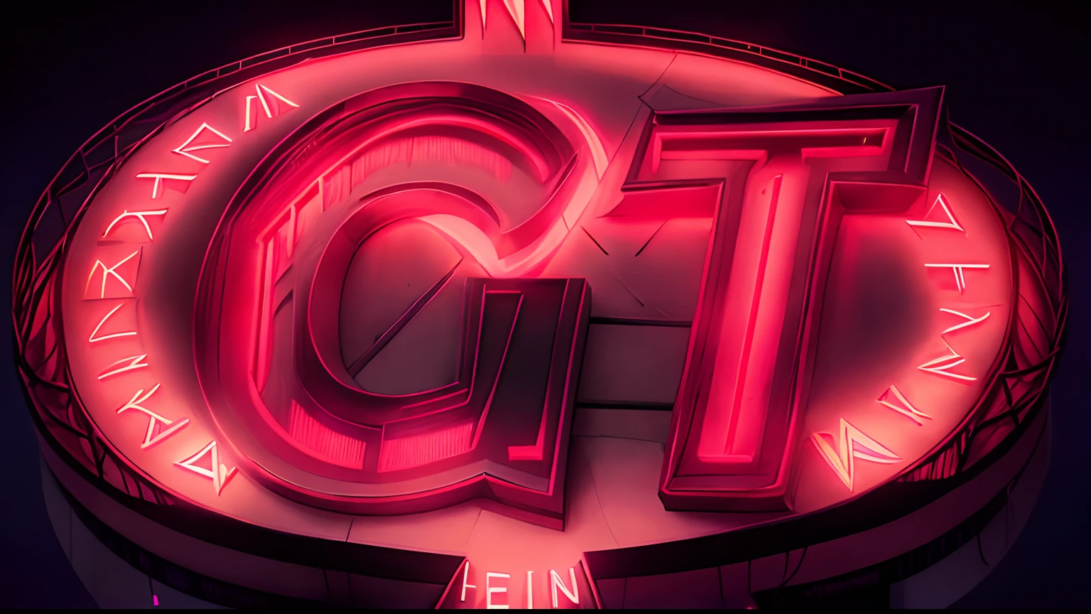 Arafed sign with neon sign with inscription "Hazbin Hotel", Harriet Zeitlin, Harsh, Located in Hacibektaş complex, inspired by Harriet Zeitlin, Hotel "Shining Overlook", Sharp neon lights, The hotel's shining hallway, based on Vadim Kashin, Cartoon style, Animation style, ART
