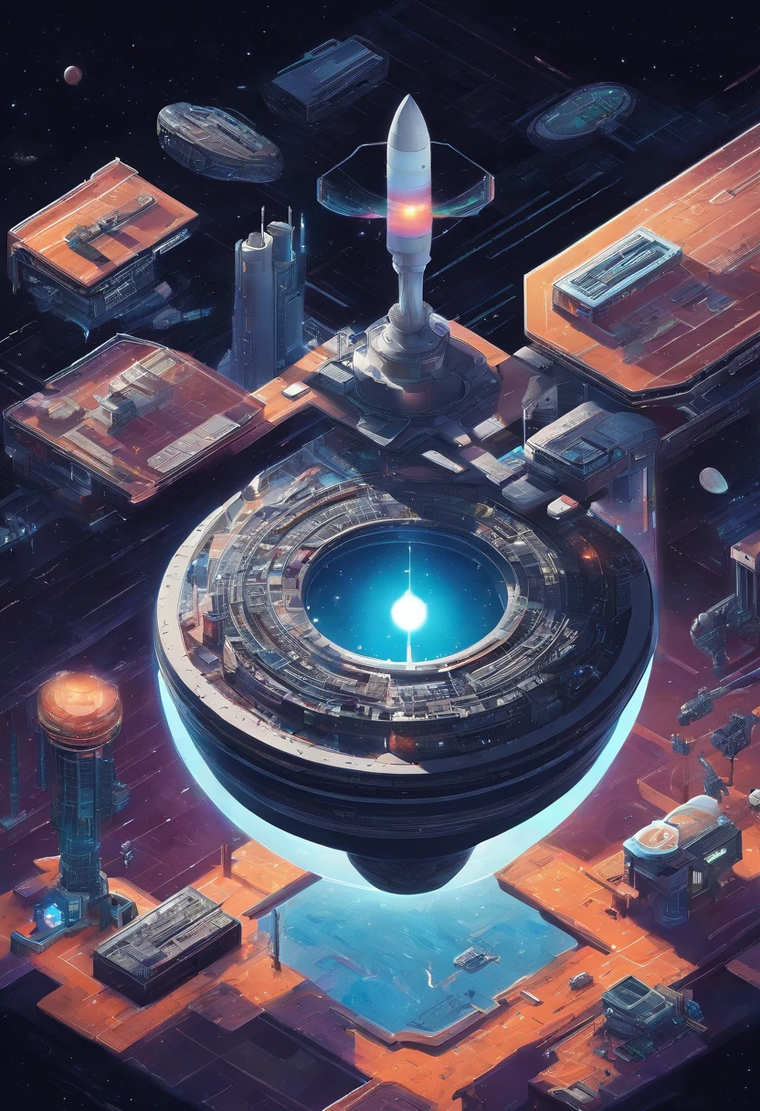Intergalactic base, in orbit around a supermassive black hole, Buraco negro espacial astro semelhante ao do filme Interestelar, HD 4k | | , (Perfect artwork)