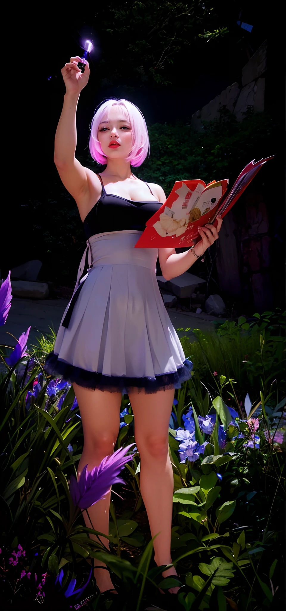(8k, RAW photo, photorealistic:1.25) ,( lipgloss, eyelashes, gloss-face, glossy skin, best quality, ultra highres, depth of field, chromatic aberration, caustics, Broad lighting, natural shading, Kpop idol) looking at the audience With serenity and goddess-like bliss, big breasts, (big breasts), (big tits), full body,