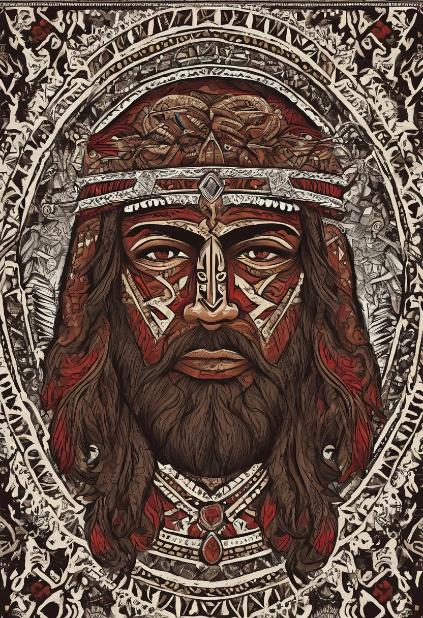 Jesus, ensanguentado na cruz