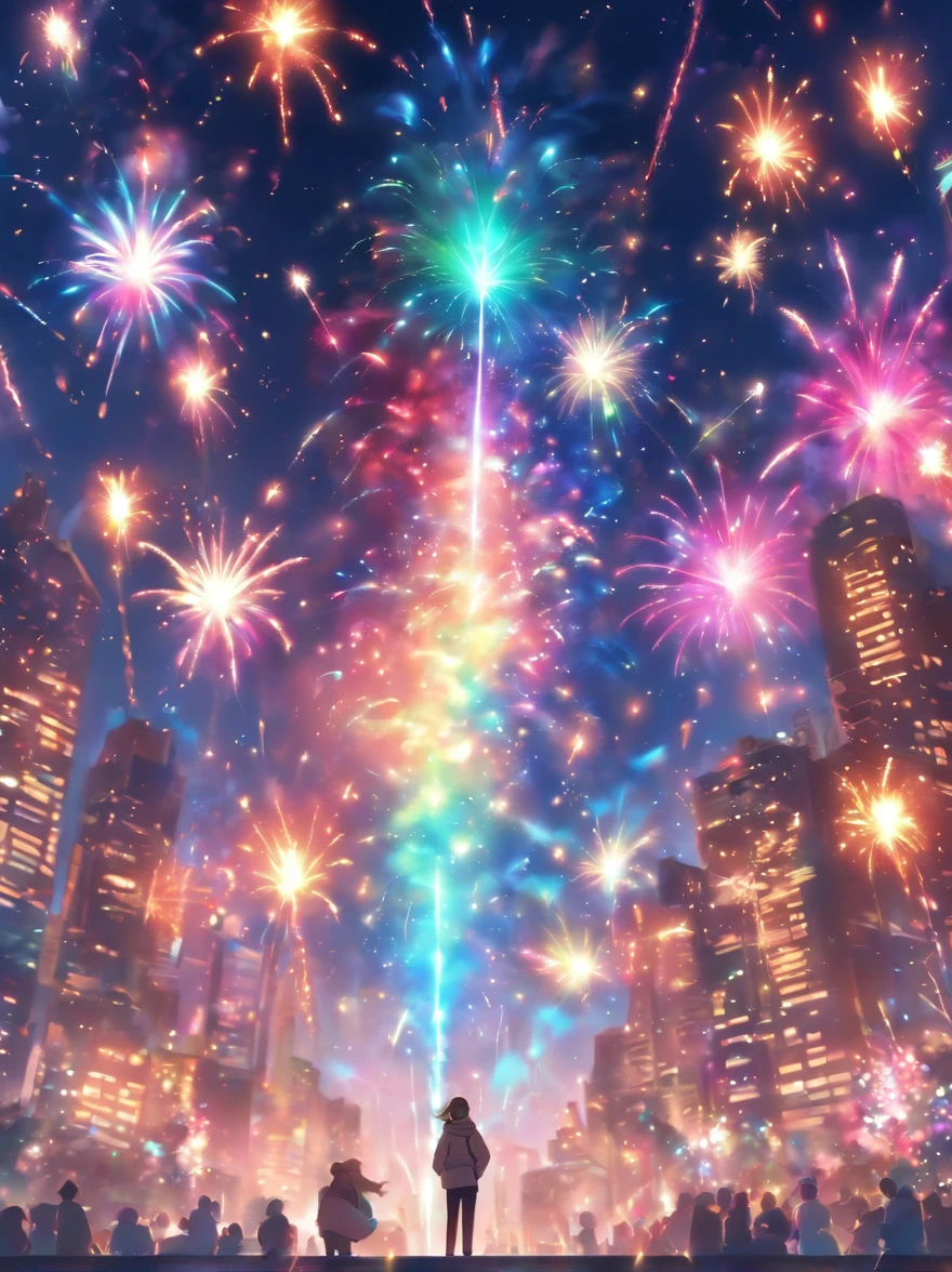 Brilliant:Fireworks bloom in the night sky,coloured with lots of colour,radiating with light,It's dizzying。
coloured with lots of colour:The colors of fireworks are rich and varied,There is red、Yellow、Blue、Green and other colors,It forms a colorful picture。
kaleidoscopic:The shape and pattern of fireworks are constantly changing,Sometimes like a blooming flower,Sometimes it's like a waterfall,Sometimes like shooting stars across the night sky,Amazing。
Dazzling:The glow of fireworks shines,extremely bright,It was as if the entire night sky was lit up。
It's like a dream:The moment the fireworks bloom,It was like a beautiful dream,It's intoxicating,Generate an infinitely beautiful imagination。
Passionate:Fireworks burn themselves in the night sky,It gives off a warm glow,Show fearlessness and unruliness。
Noble and elegant:Fireworks bloom,It's like a gorgeous dance,Noble and elegant,People are fascinated by this。
in short,Fireworks are a very beautiful natural phenomenon,Its beauty is mesmerizing,Impressed。