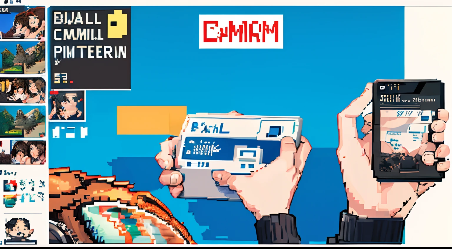 8bit、Pixel art、cameraman