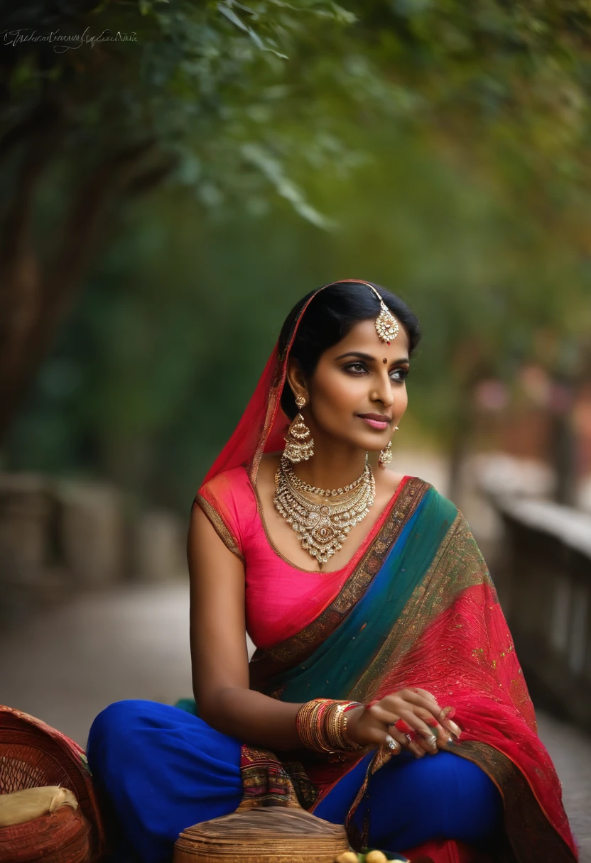 an indian women who went for shopping and her age is 20 years