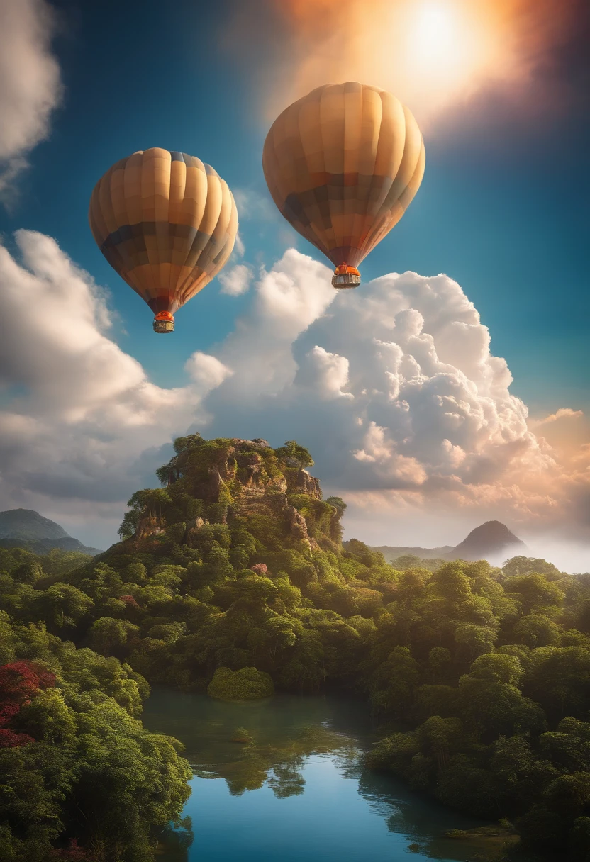 Floating islands in the sky