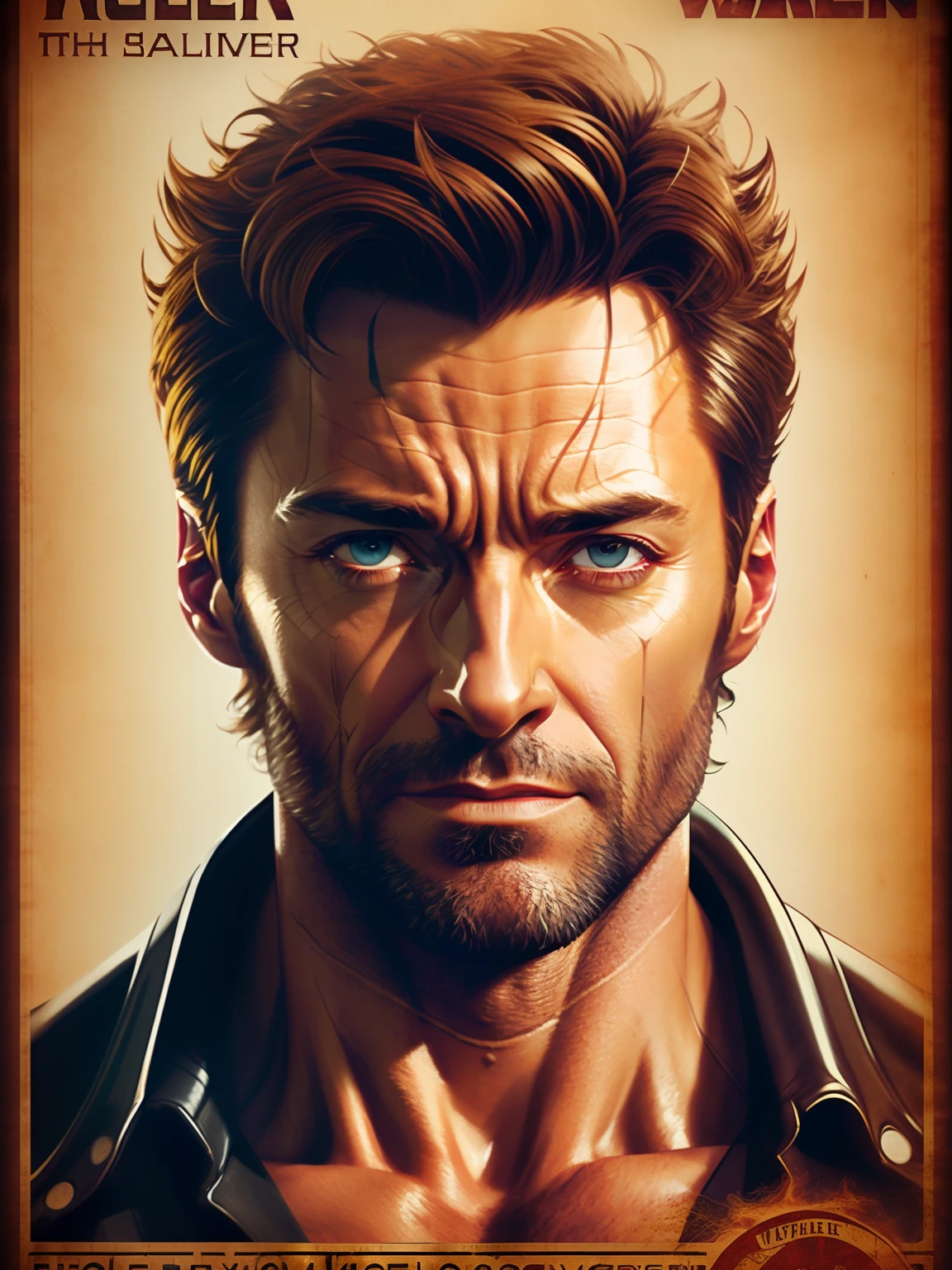 Hugh Jackman as wolverine, vhs effect, (poster:1.6), poster on wall, nostalgia, movie poster, portrait, close up
(skin texture), intricately detailed, fine details, hyperdetailed, raytracing, subsurface scattering, diffused soft lighting, shallow depth of field, by (Oliver Wetter)