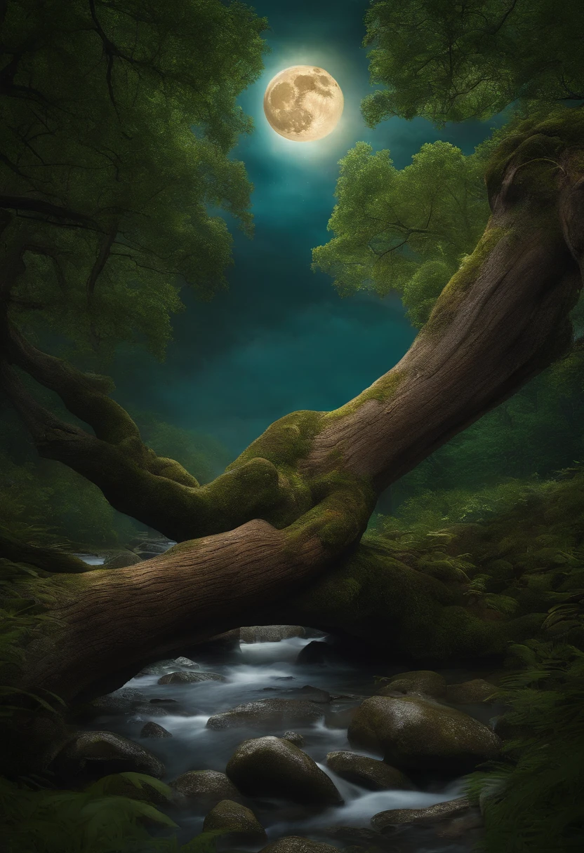 Among the stories told was the legend of a giant tree in the center of the woods, a "Moon Tree", que se dizia ser capaz de realizar desejos.