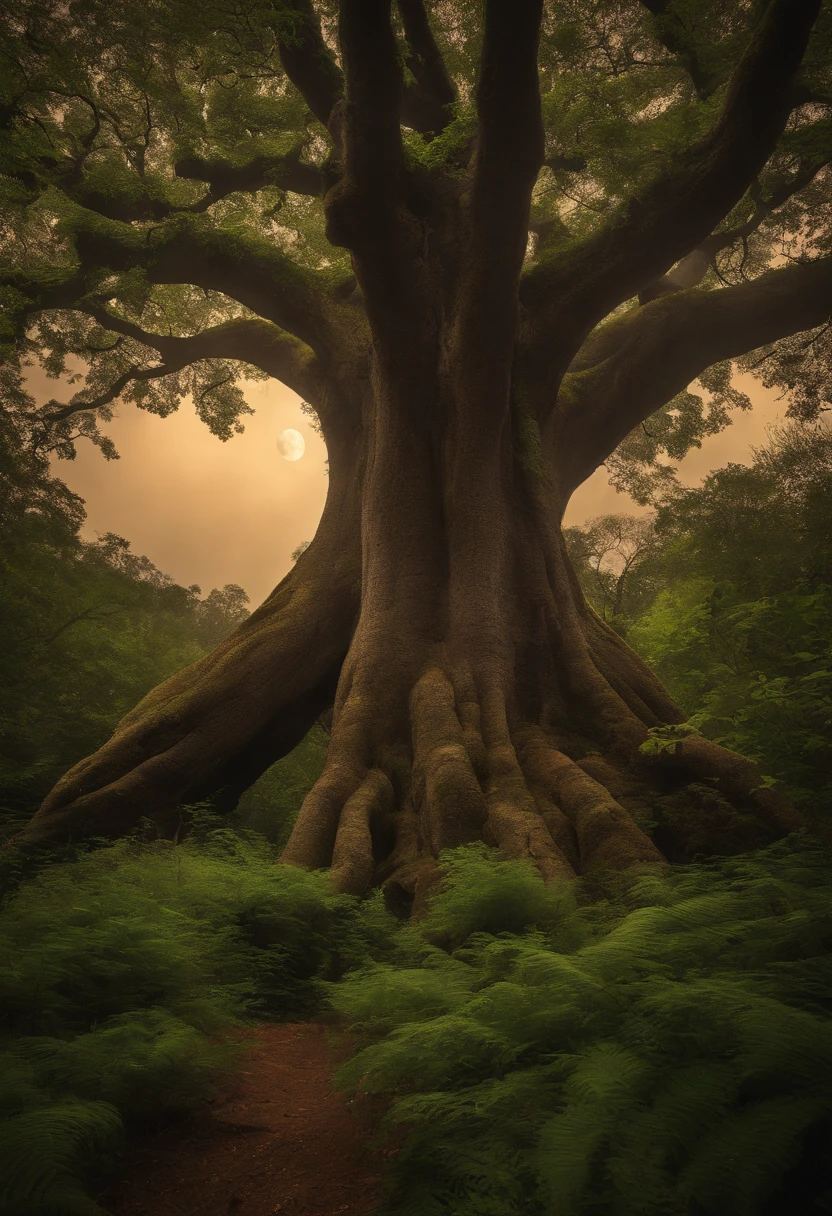 Among the stories told was the legend of a giant tree in the center of the woods, a "Moon Tree", que se dizia ser capaz de realizar desejos.