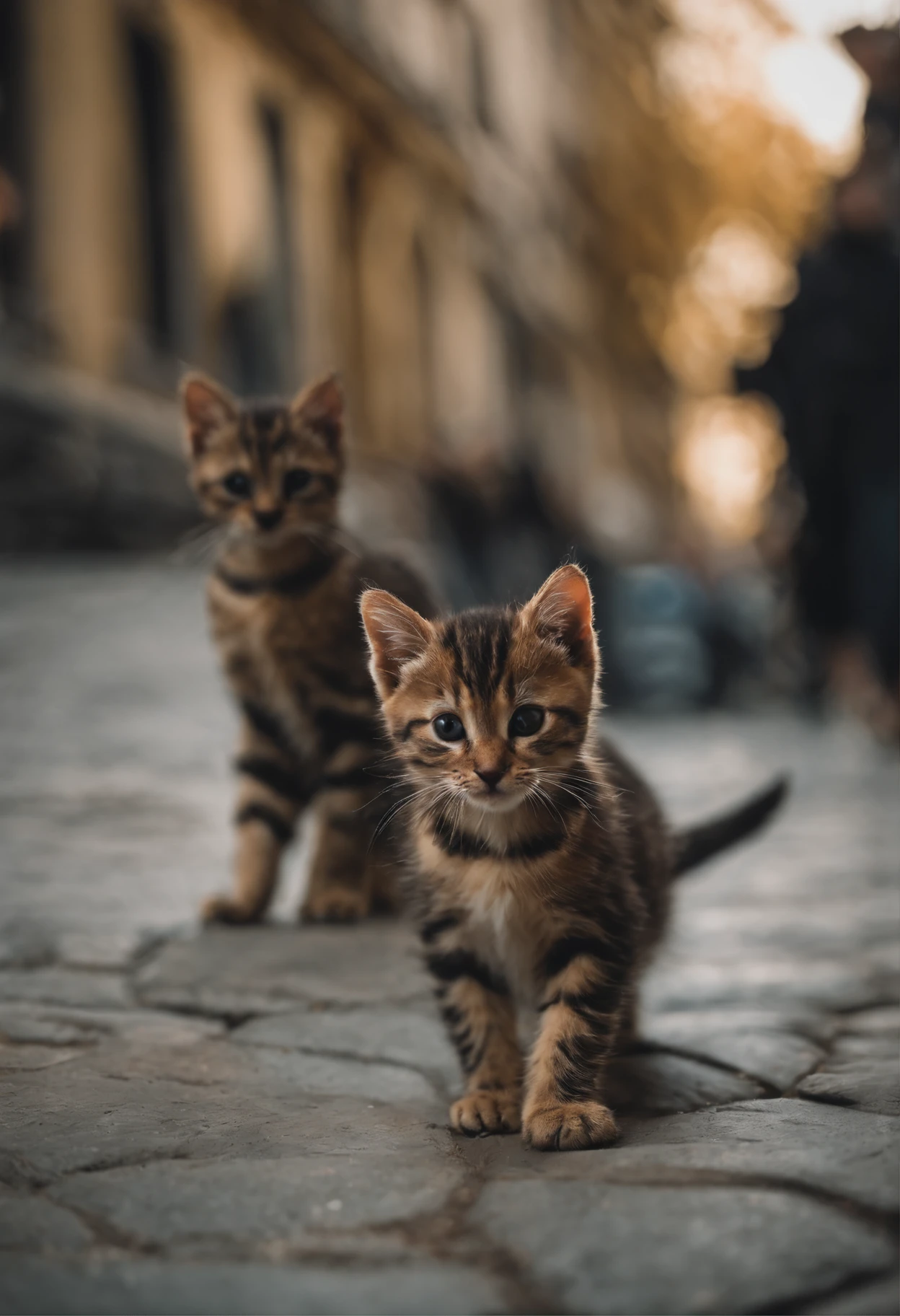 I have two  kittens, a cute little cat, cute kittens, Cutest, Incredibly cute, Adorable and cute, And cute and lovely. They are walking down the street with backpacks, Walking together, commute, Proudly walk down the street, And the cat is walking. They are cute in the style of 🍂 and 🍁, Adorable and cute, Cute and adorable, oh, nice and cute. They are known as real-life Tom and Jerry.