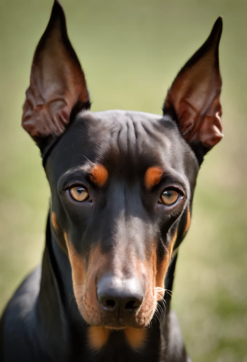 Doberman, Looking to the side, photograph, high quality