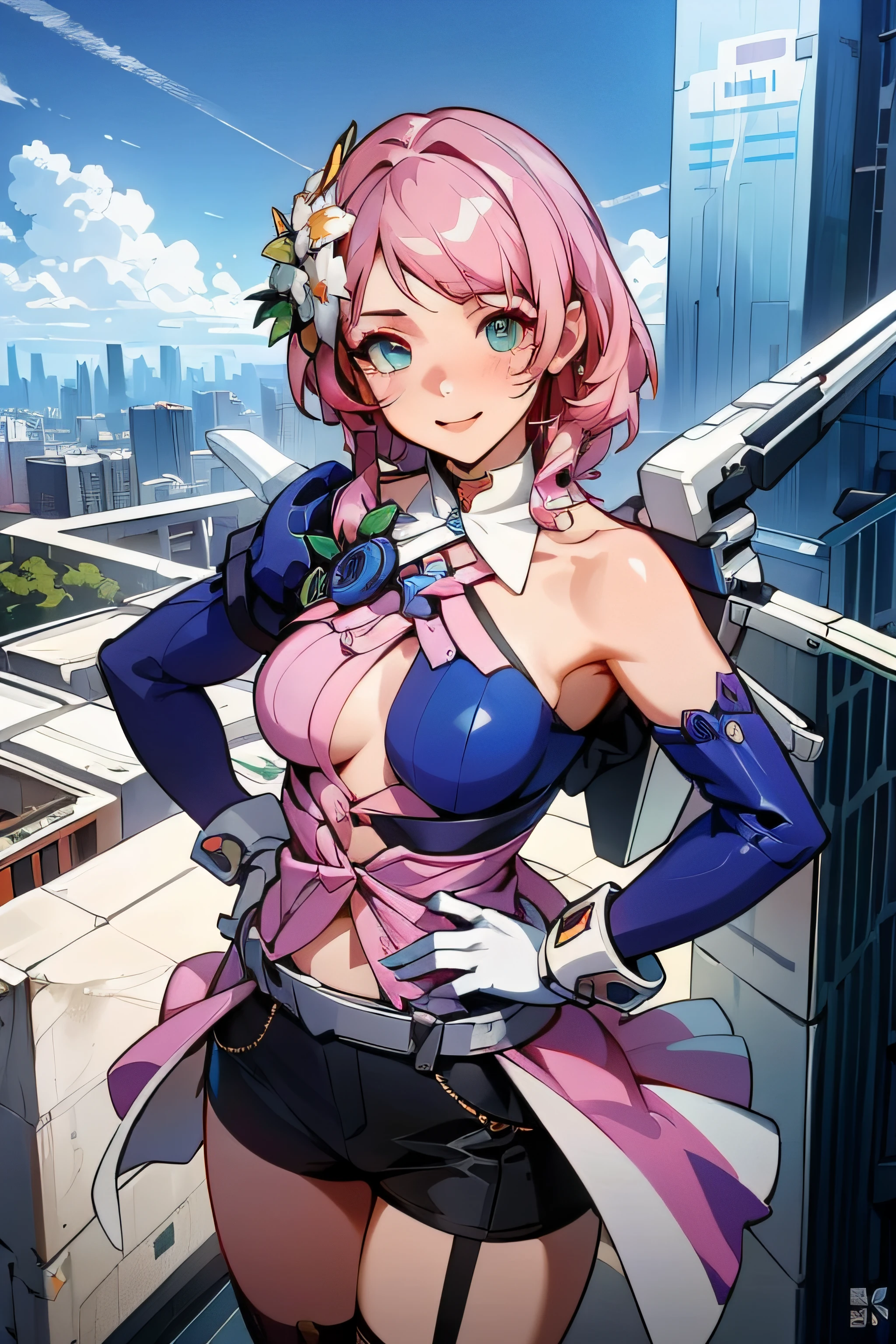 Mulher de cueca branca e armadura preta andando pela rua, em mecha cyber armor, meninaime cyberpunk feminino, menina cibornito, Cyberpunk 2 0 e. o modelo menina, cyberpunk a deusa linda, usando roupas e armaduras, menina ciborgue, cyberpuina anime mech, Wojtek FUS,a comerciante ciborgue, japanesrg
