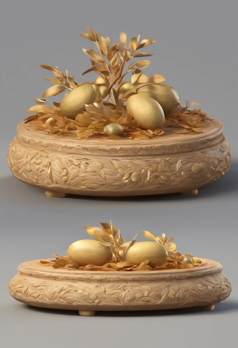 Olive pit carving,round form,Stunning carving,A masterpiece,Works of masters,Rats count money