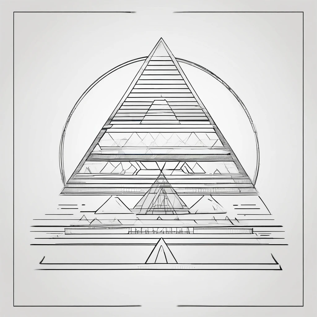 Pyramid with a ball inside