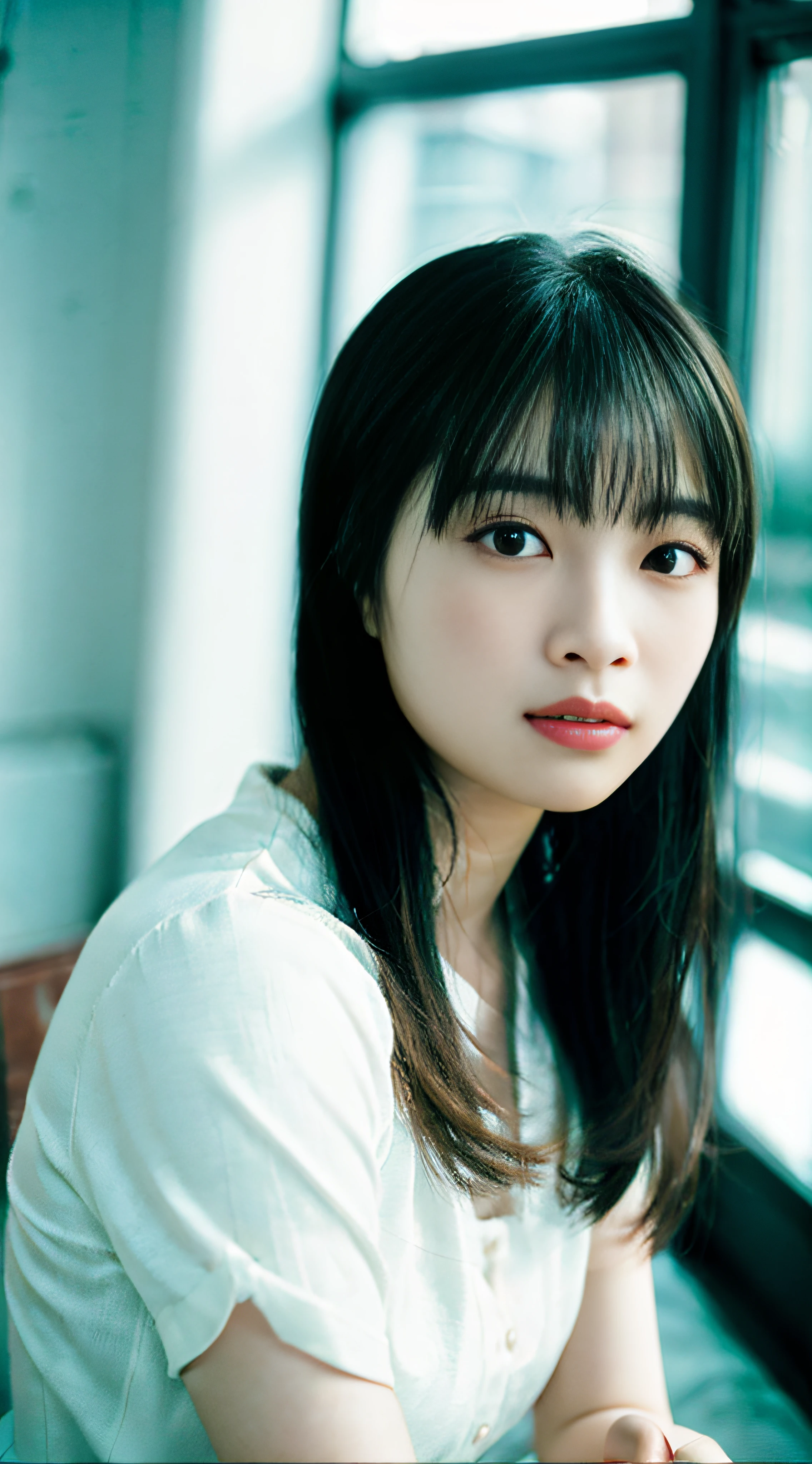 (8K、RAW Photos、Highest quality、masterpiece:1.2)、(Realistic、Realistic)、1 Girl、((Completely ?????、After sexual intercourse、Big Ass、Waking up、Bedroom、morning、 the bed、Lie down in bed、Big Breasts、Nipples、smile))、cute